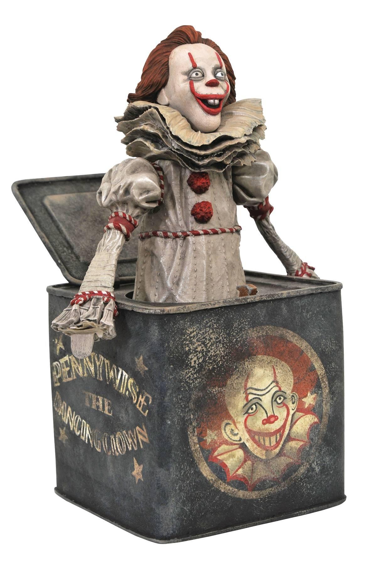 list item 1 of 1 Diamond Select Toys IT Pennywise-in-the-Box 9-in Statue