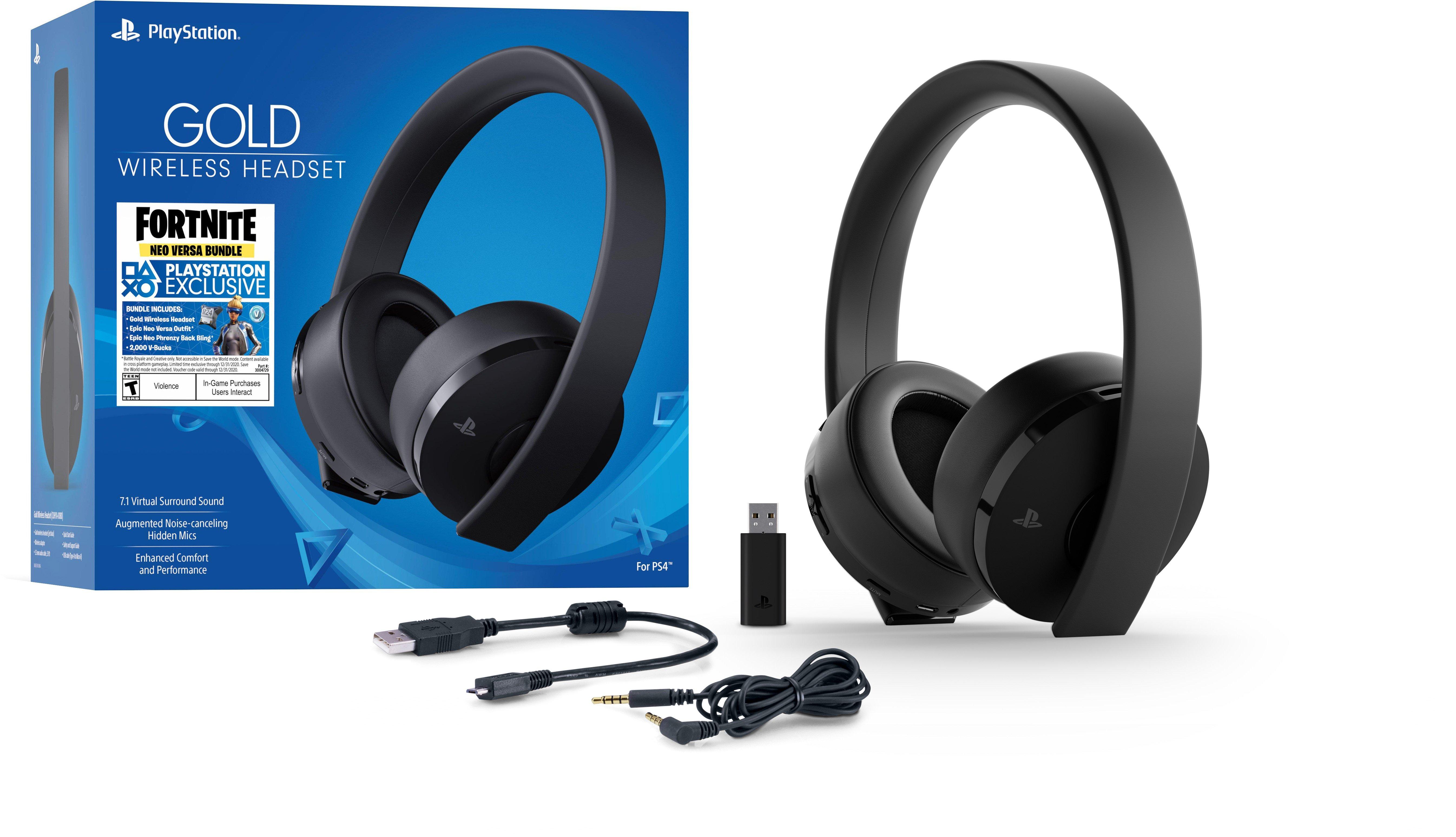 Ps4 wireless headset store gold fortnite