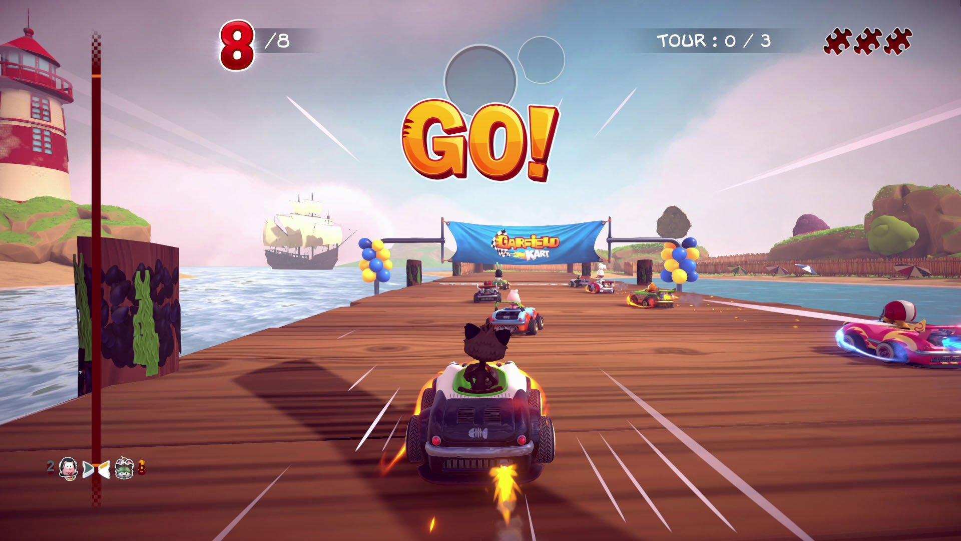 list item 10 of 12 Garfield Kart: Furious Racing - PlayStation 4