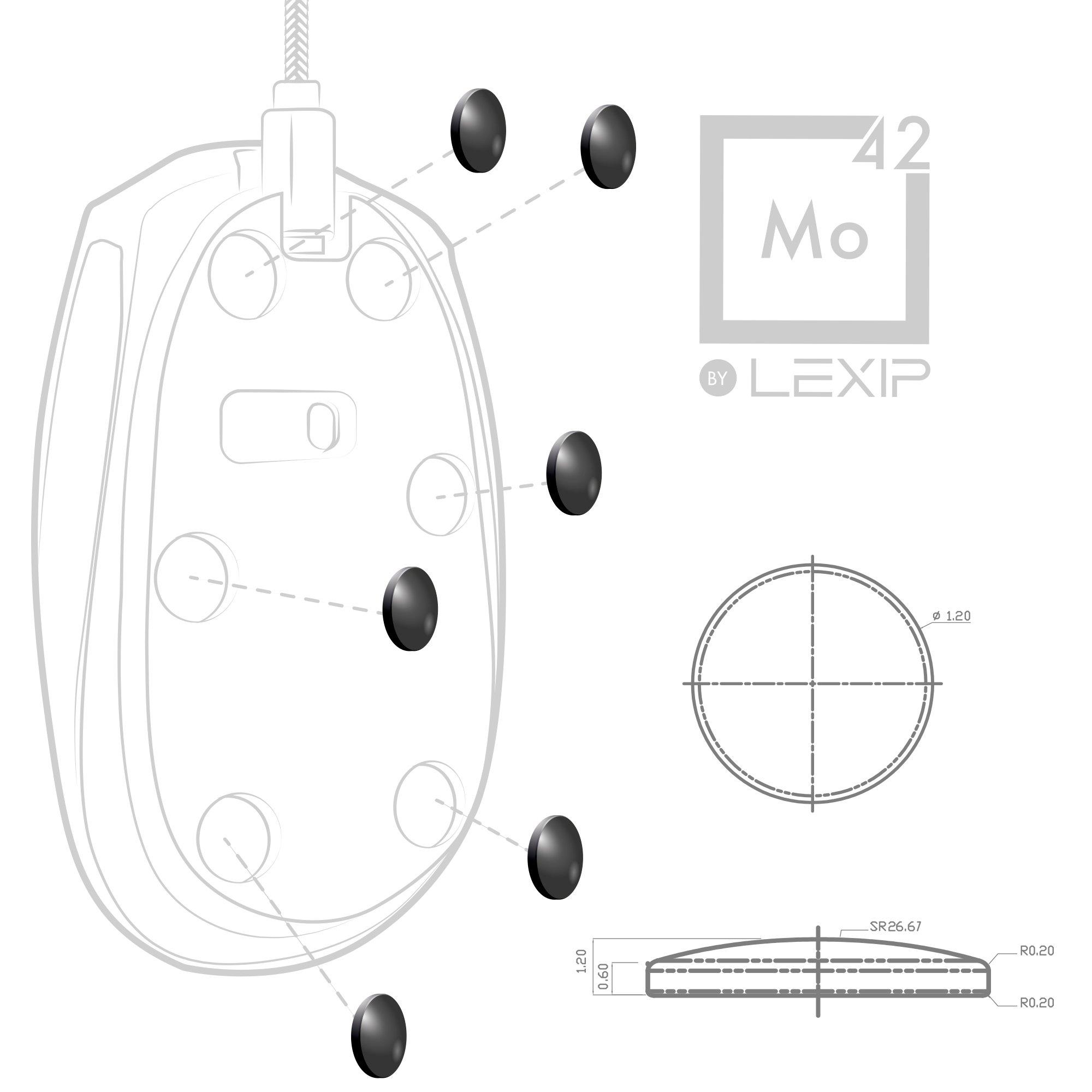 list item 7 of 10 Mo42 Ceramic Gaming Mouse Feet