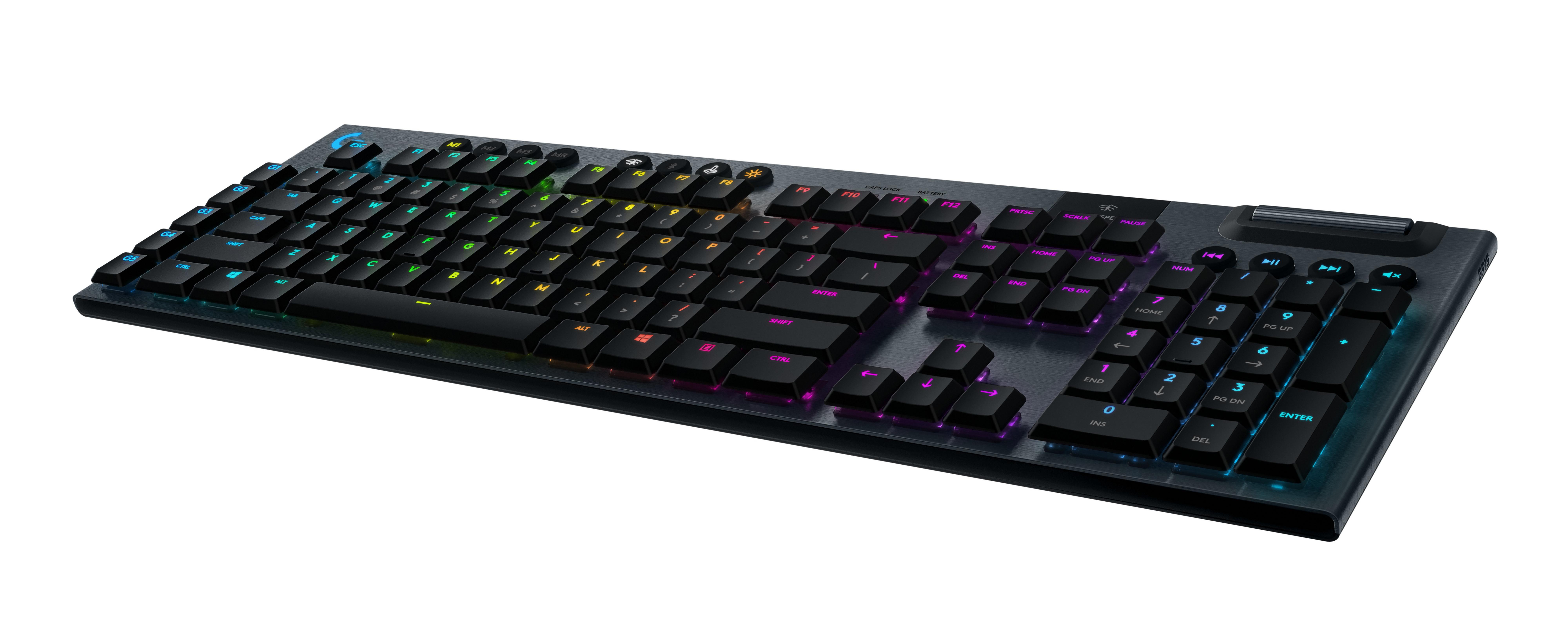Logitech G915 Lightspeed RGB GL Linear Switches Wireless Mechanical ...