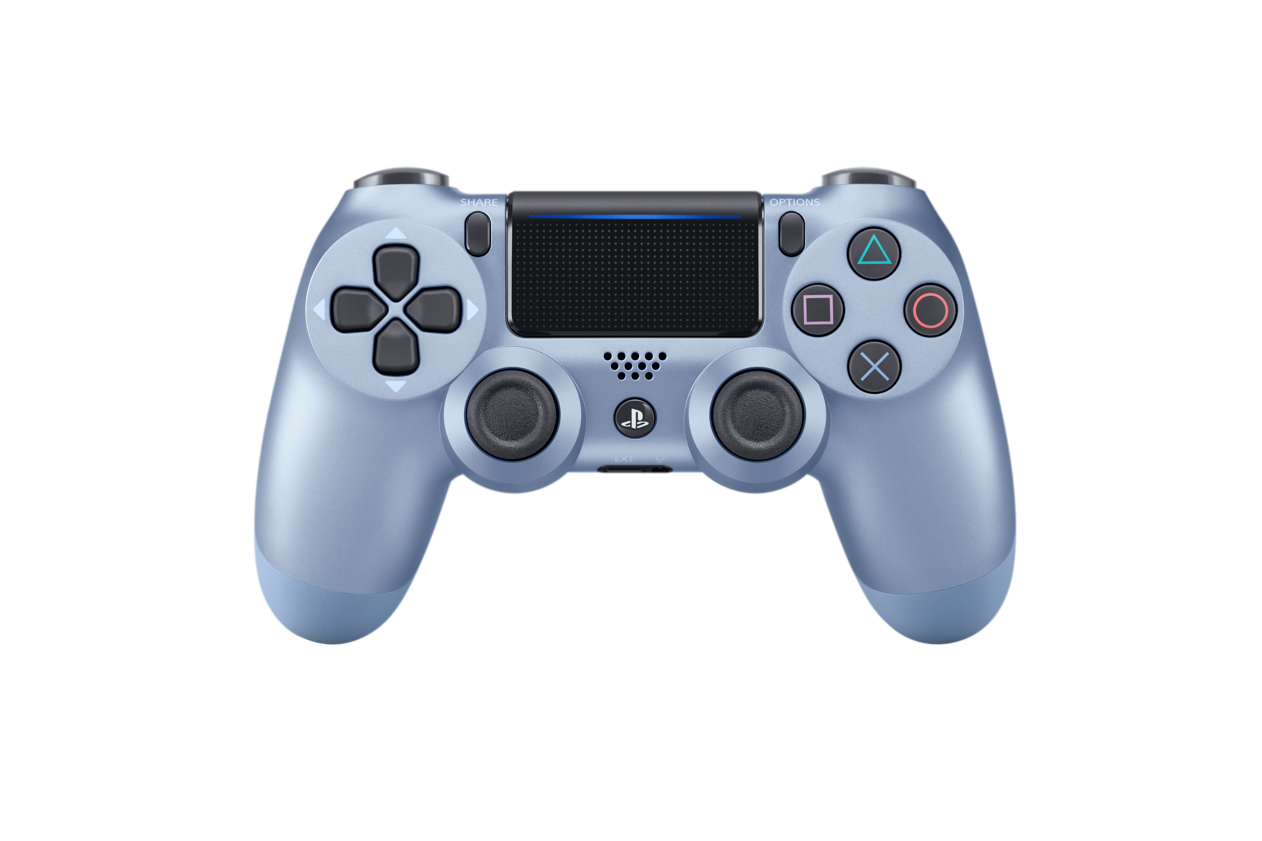 a blue ps4 controller