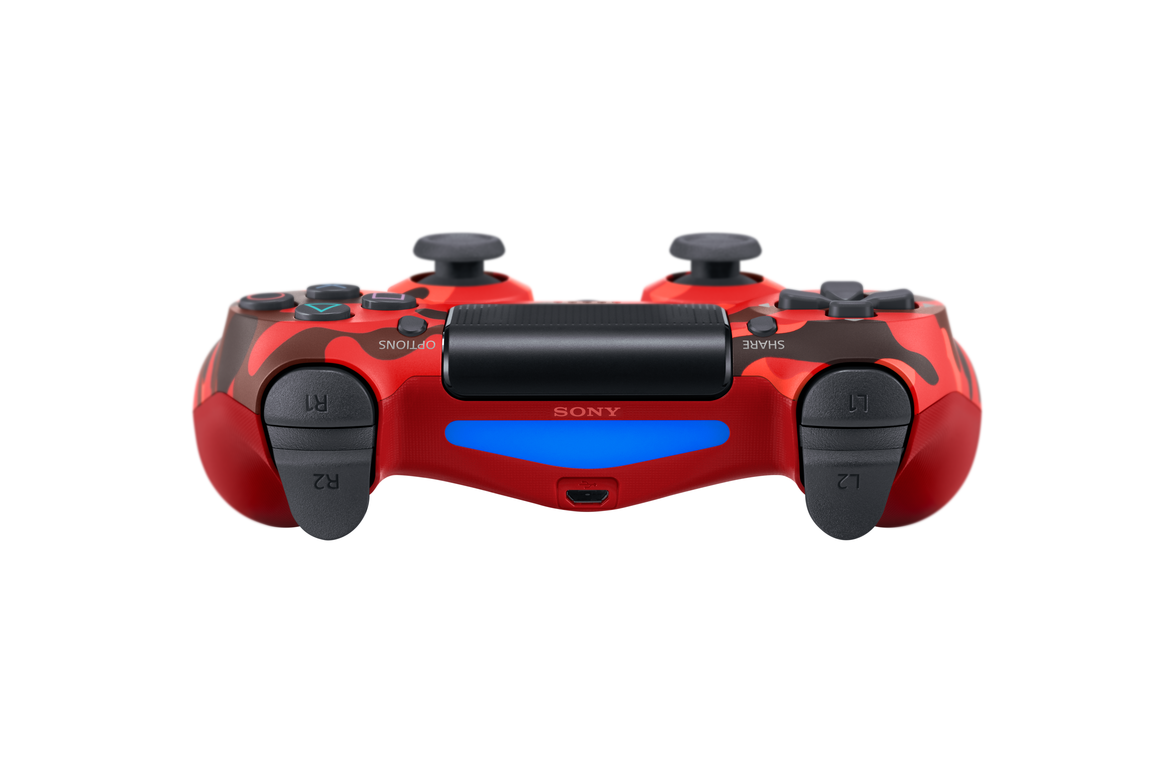 red wireless ps4 controller