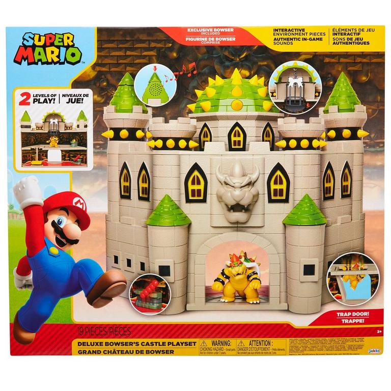 Jakks Pacific Super Mario Bros. Deluxe Bowser's Castle Playset