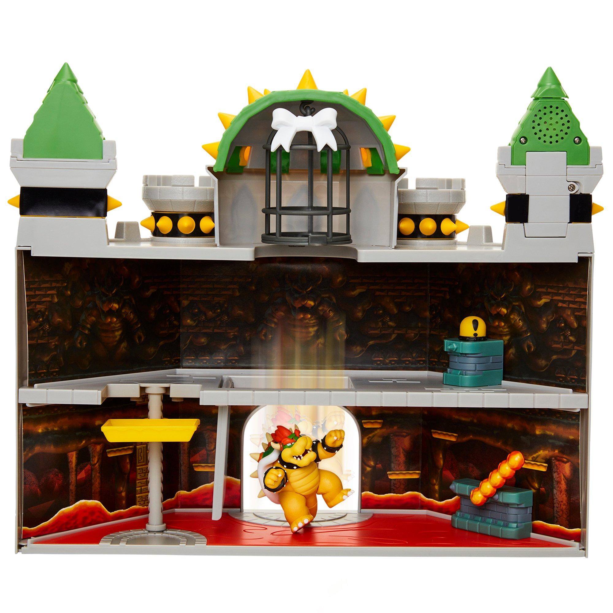 super mario deluxe bowser's castle playset