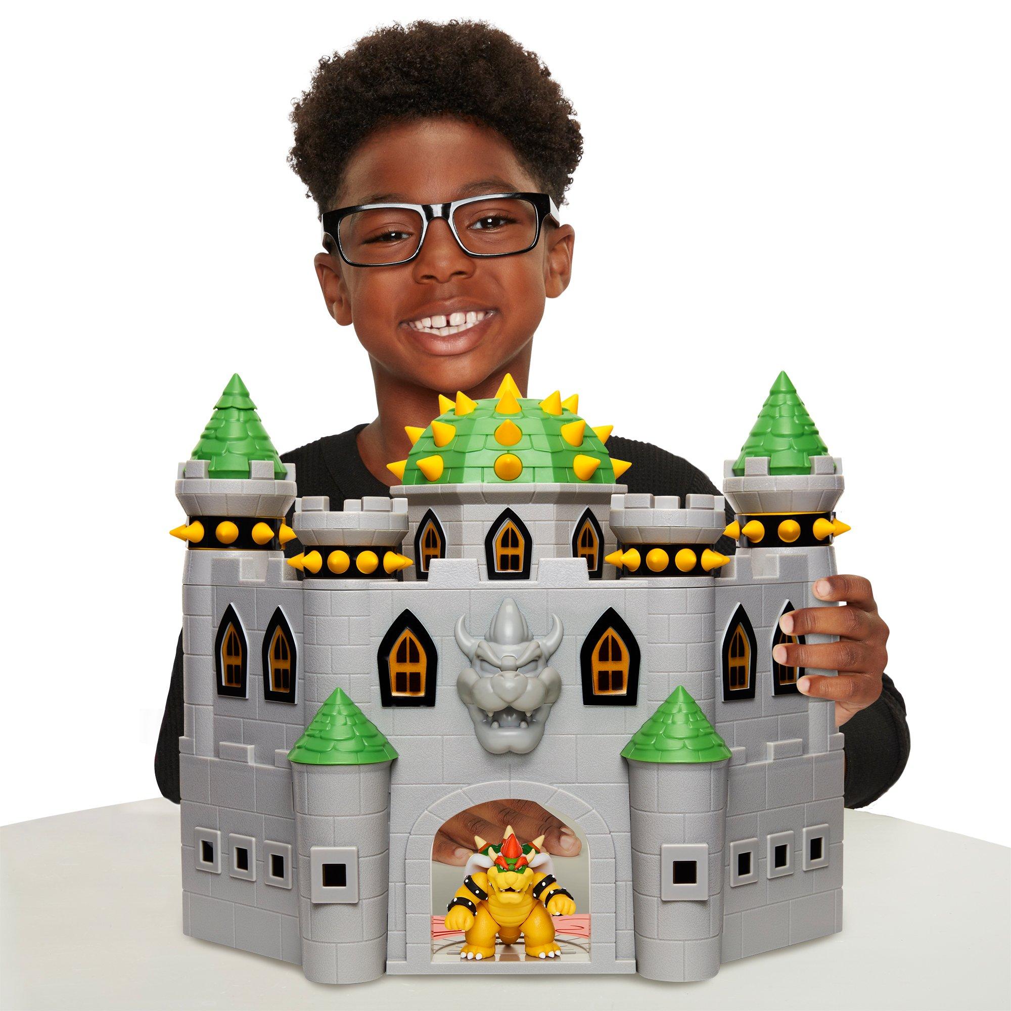 super mario deluxe bowser's castle playset