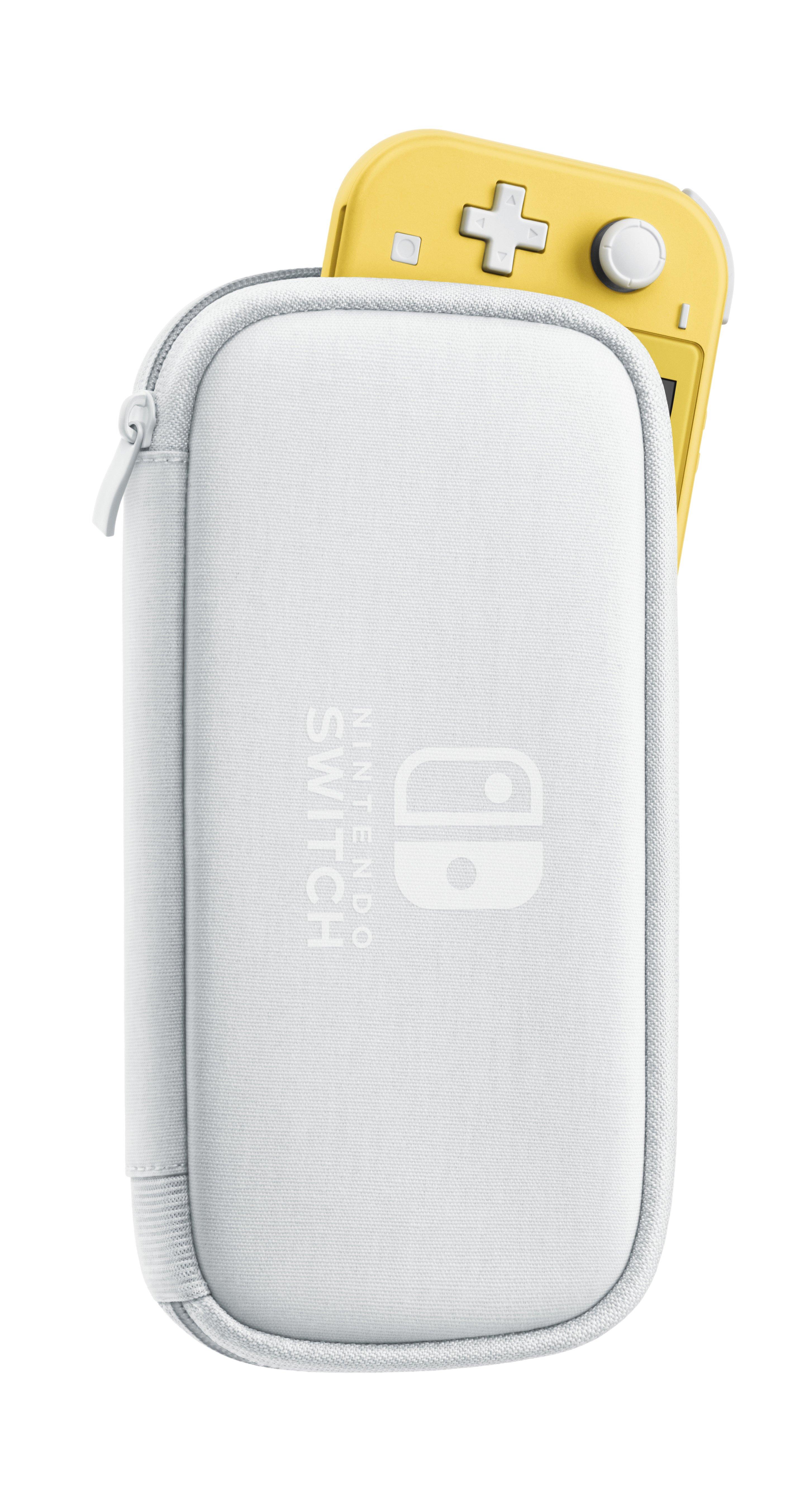 Nintendo Switch Lite White Carrying Case and Screen Protector