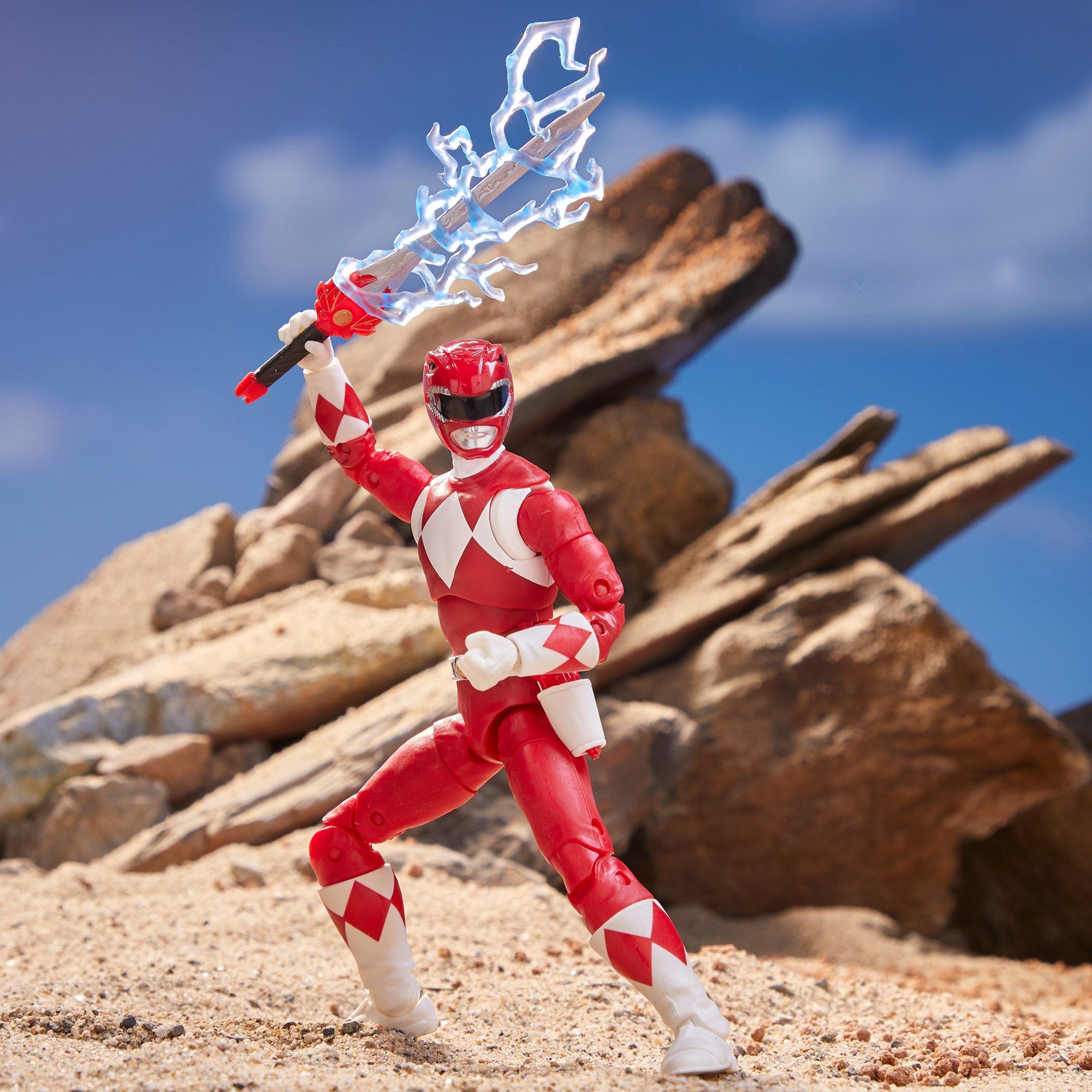 Mighty Morphin Power Rangers Red Ranger Lightning Collection Action Figure Gamestop - redsteel ranger helmet a gamestop exclusive roblox