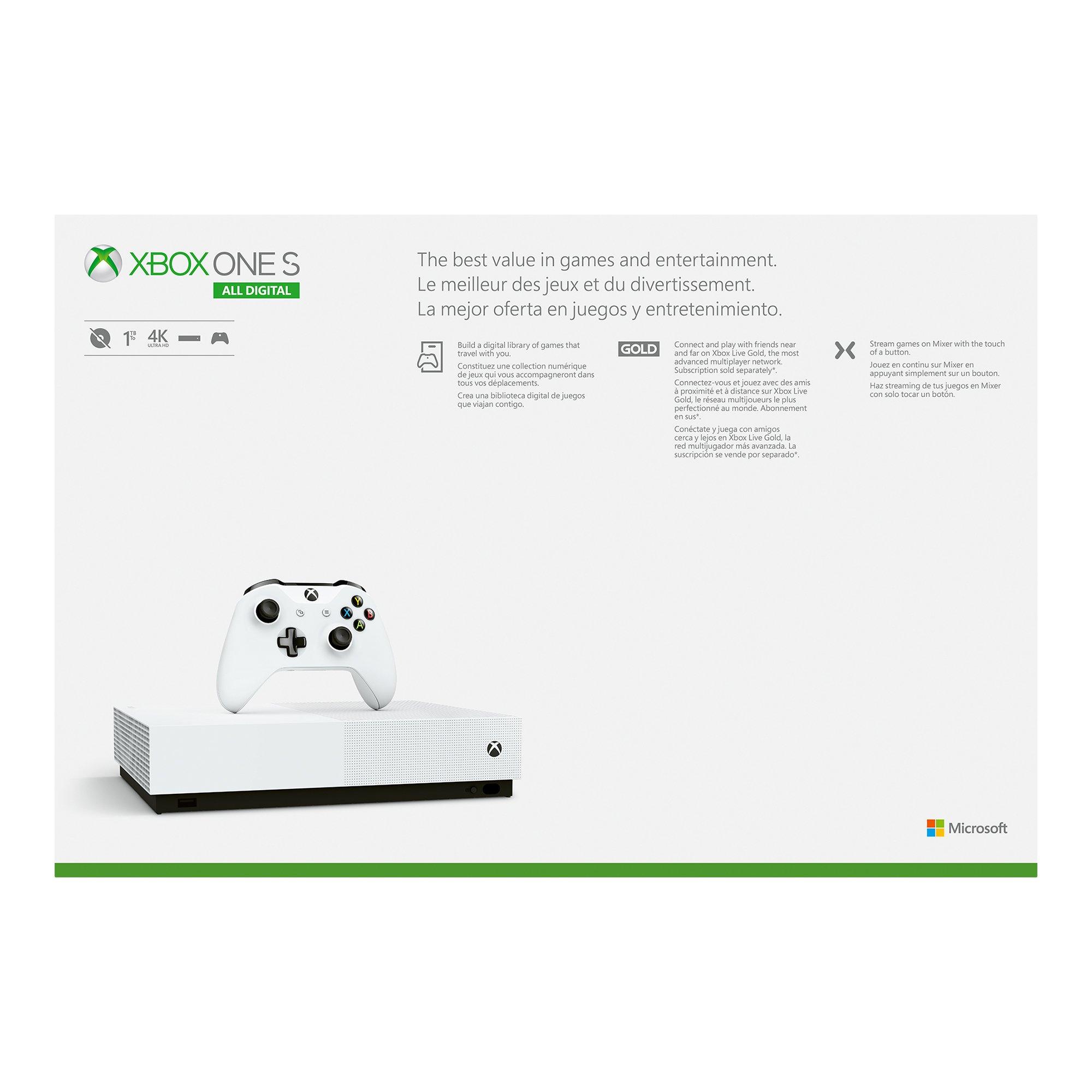 x box one s all digital edition