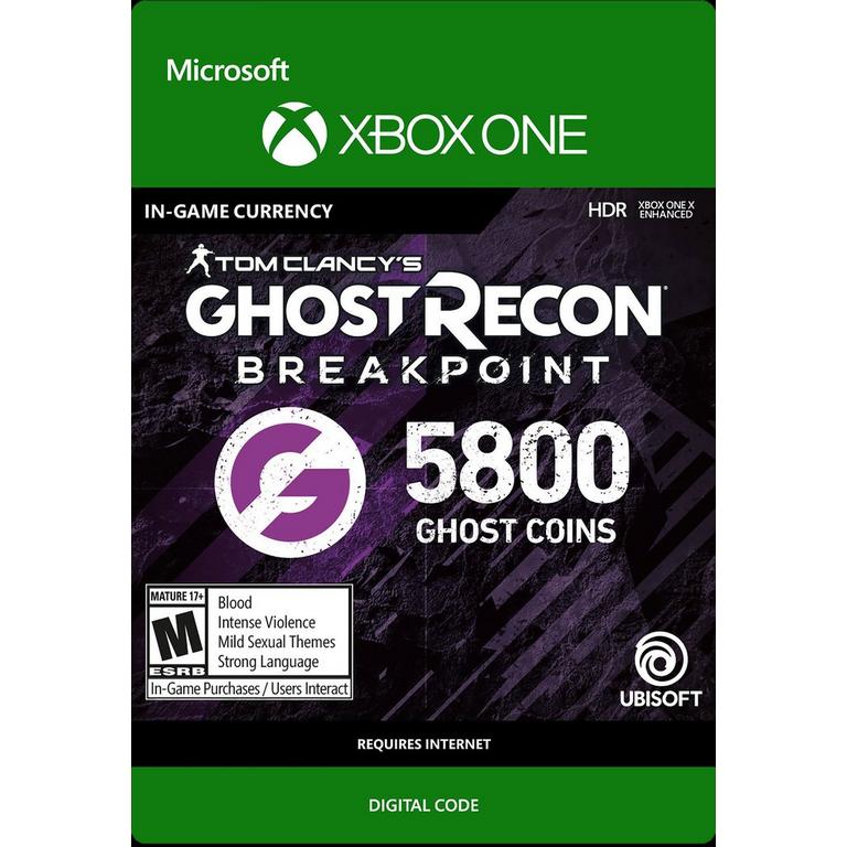 Tom Clancy's Ghost Recon Breakpoint 5,800 Ghost Coins - Xbox One