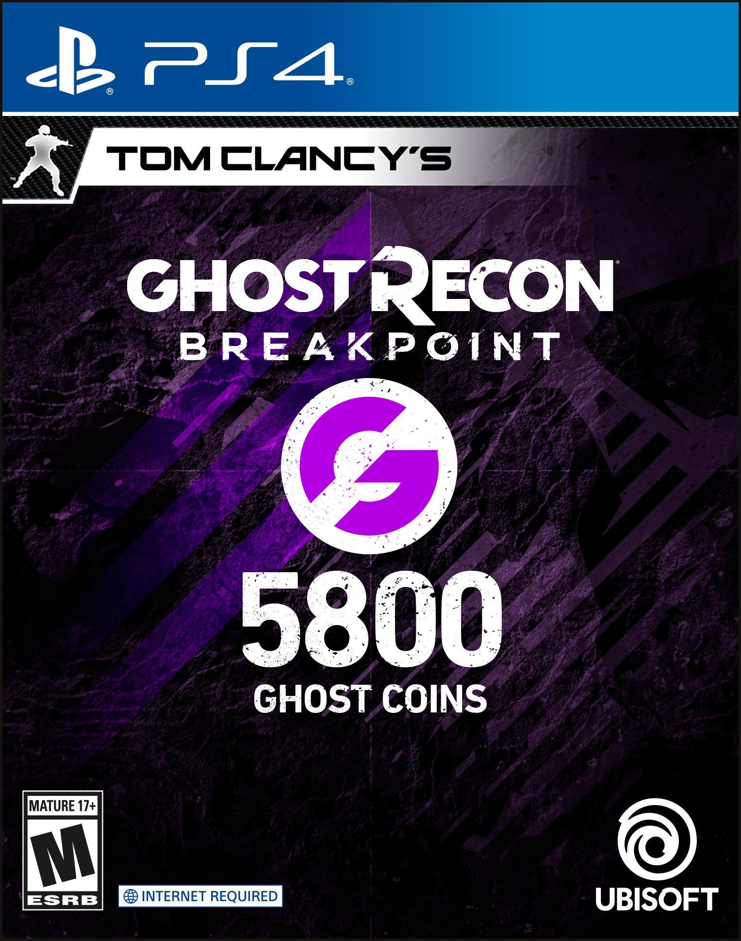 Tom Clancy S Ghost Recon Breakpoint 5 800 Ghost Coins Playstation 4 Gamestop