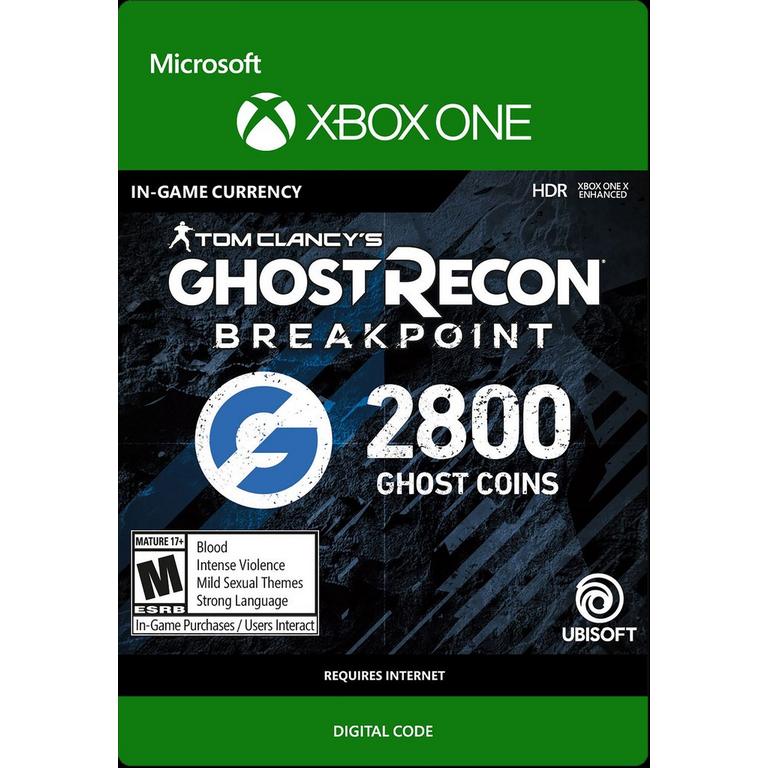 Tom Clancy's Ghost Recon Breakpoint 2,800 Ghost Coins - Xbox One