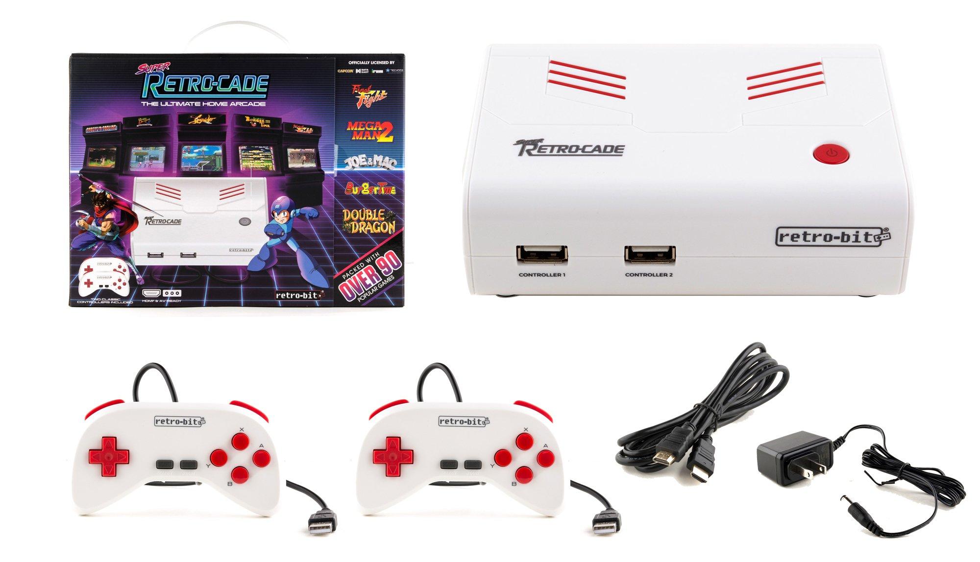 retro arcade style plug & play controller with 200 games