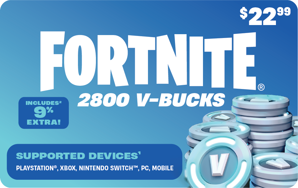 Fortnite v bucks store switch gift card