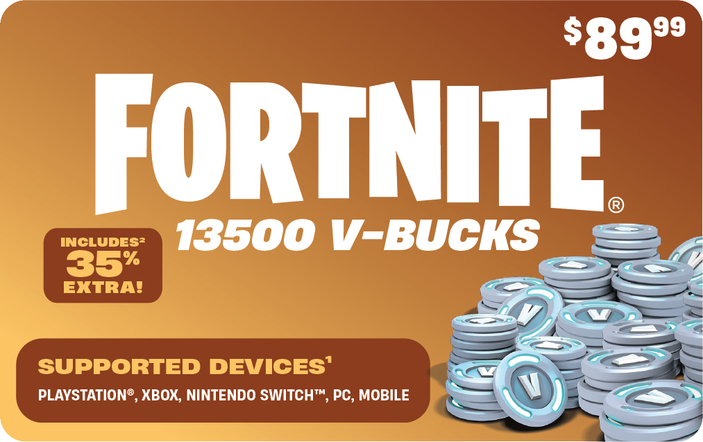 Fortnite V-Bucks 13,500