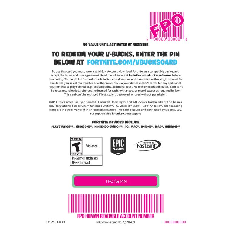 Fortnite 1 000 V Bucks Gamestop