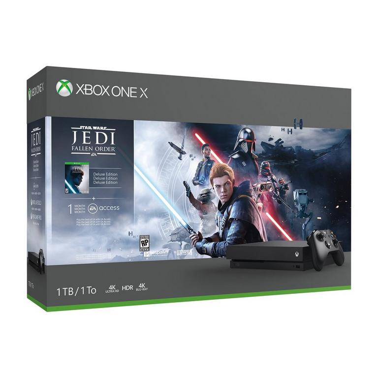 Microsoft Xbox One X Star Wars Jedi Fallen Order Bundle 1TB Available At GameStop Now!