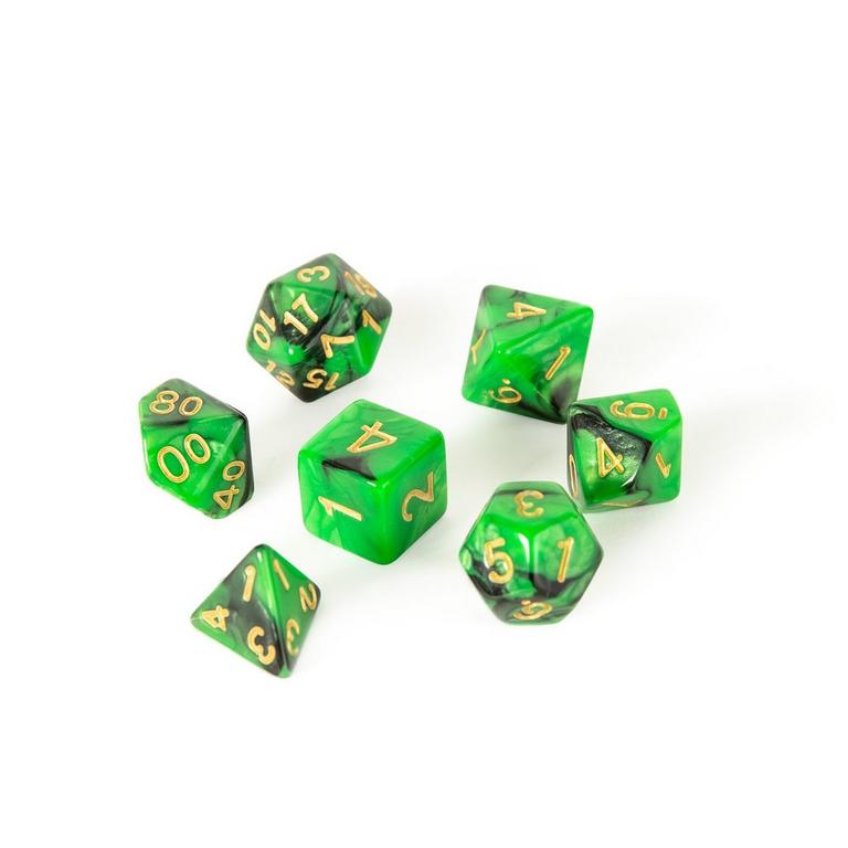 Atrix 7-Dice Set - Emerald and Black | GameStop
