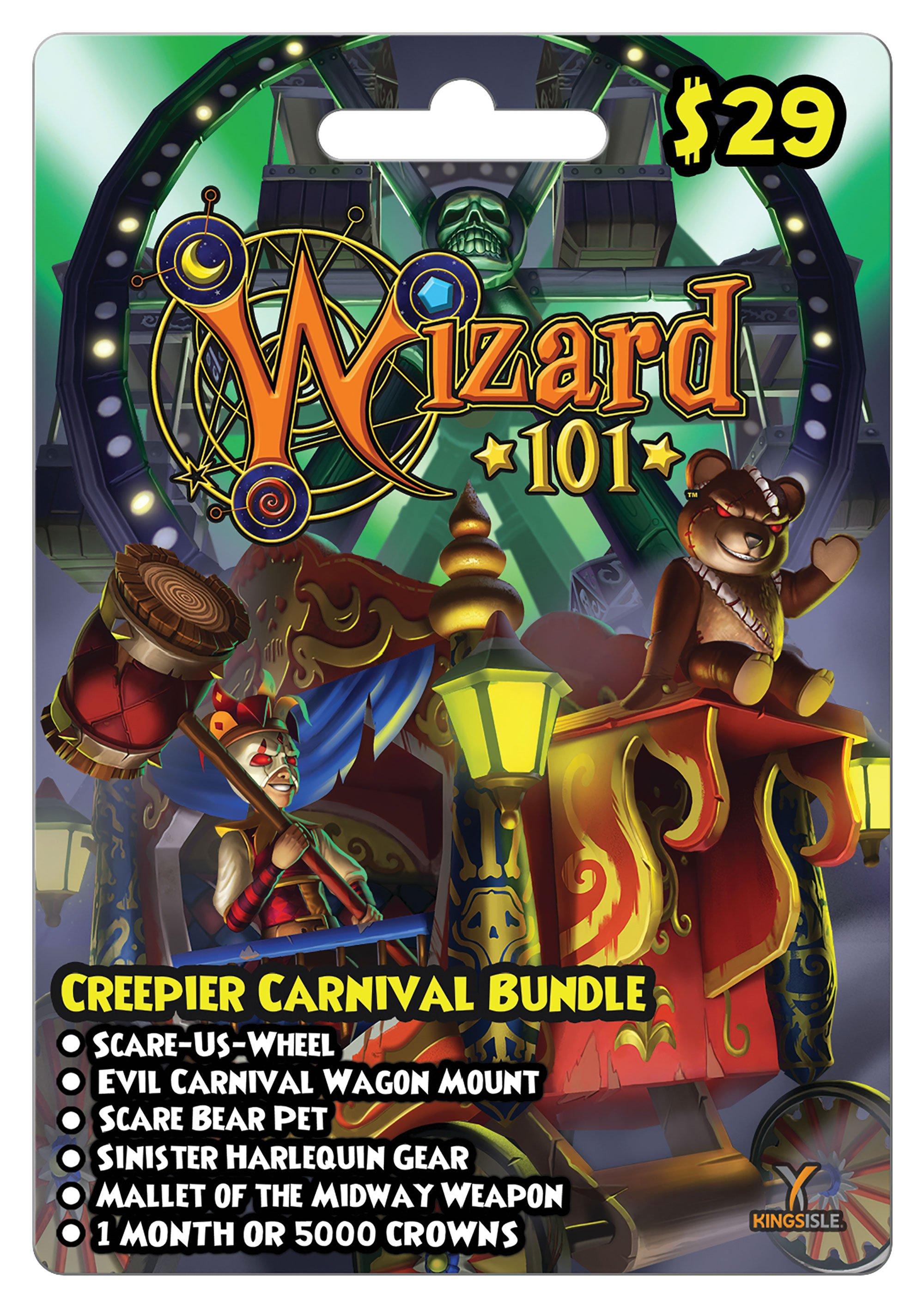 Wizard 101 Creepier Carnival Bundle Digital Card