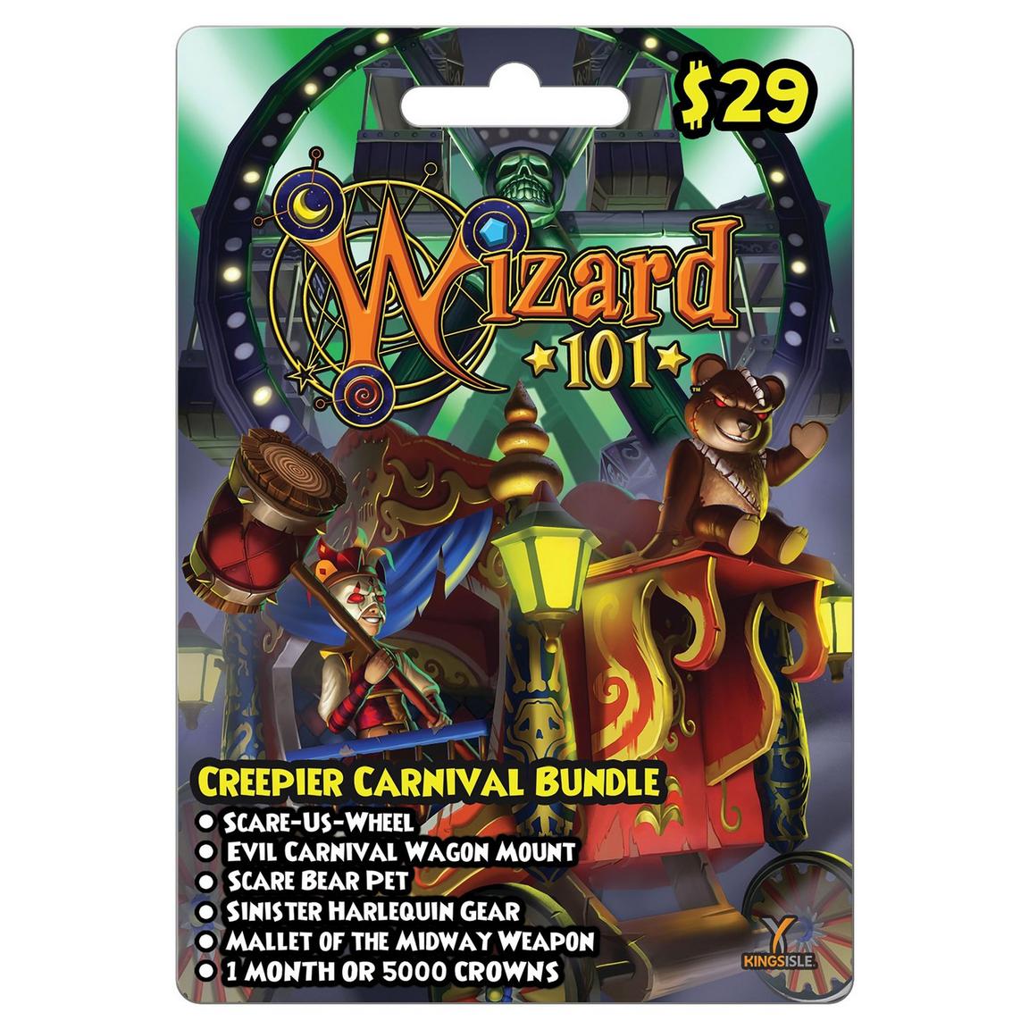 KingsIsle Entertainment Wizard 101 Creepier Carnival Bundle Digital Card