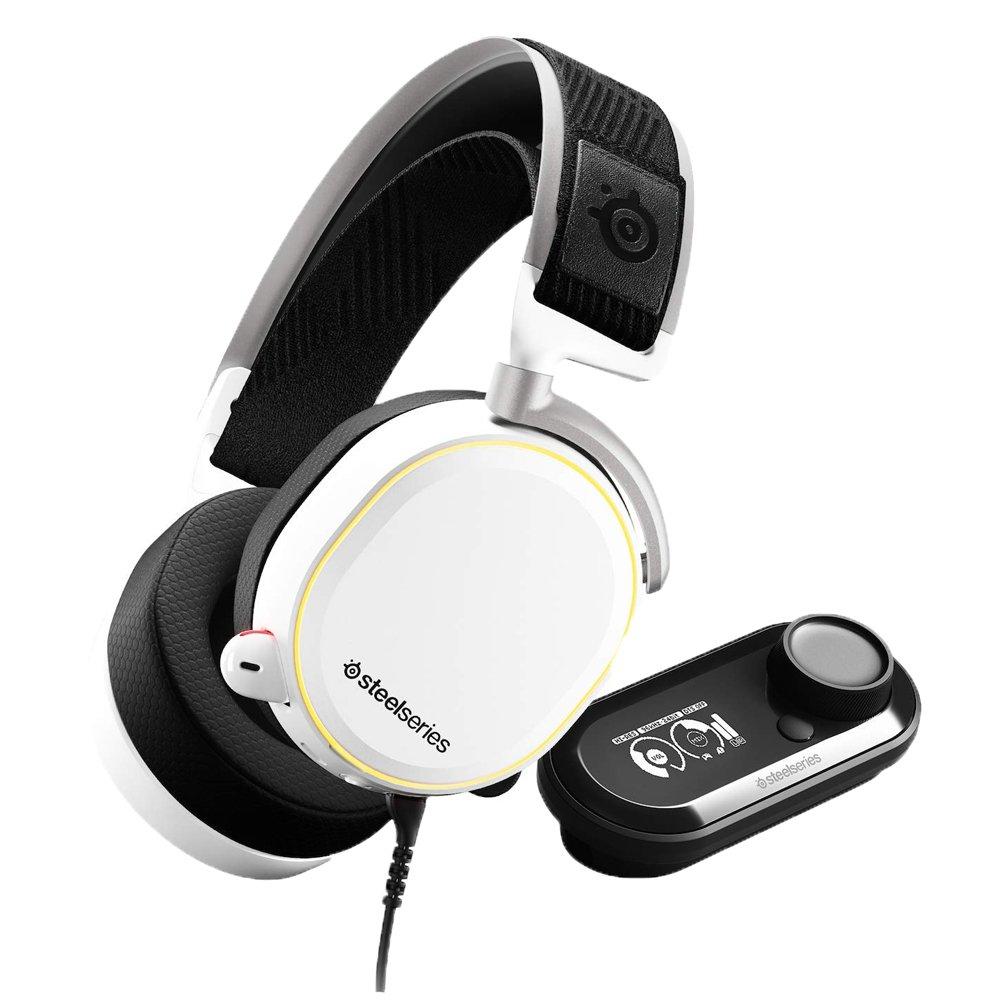 list item 1 of 6 SteelSeries Arctis Pro and GameDAC Hi-Res White Wired Gaming Headset for PlayStation 4