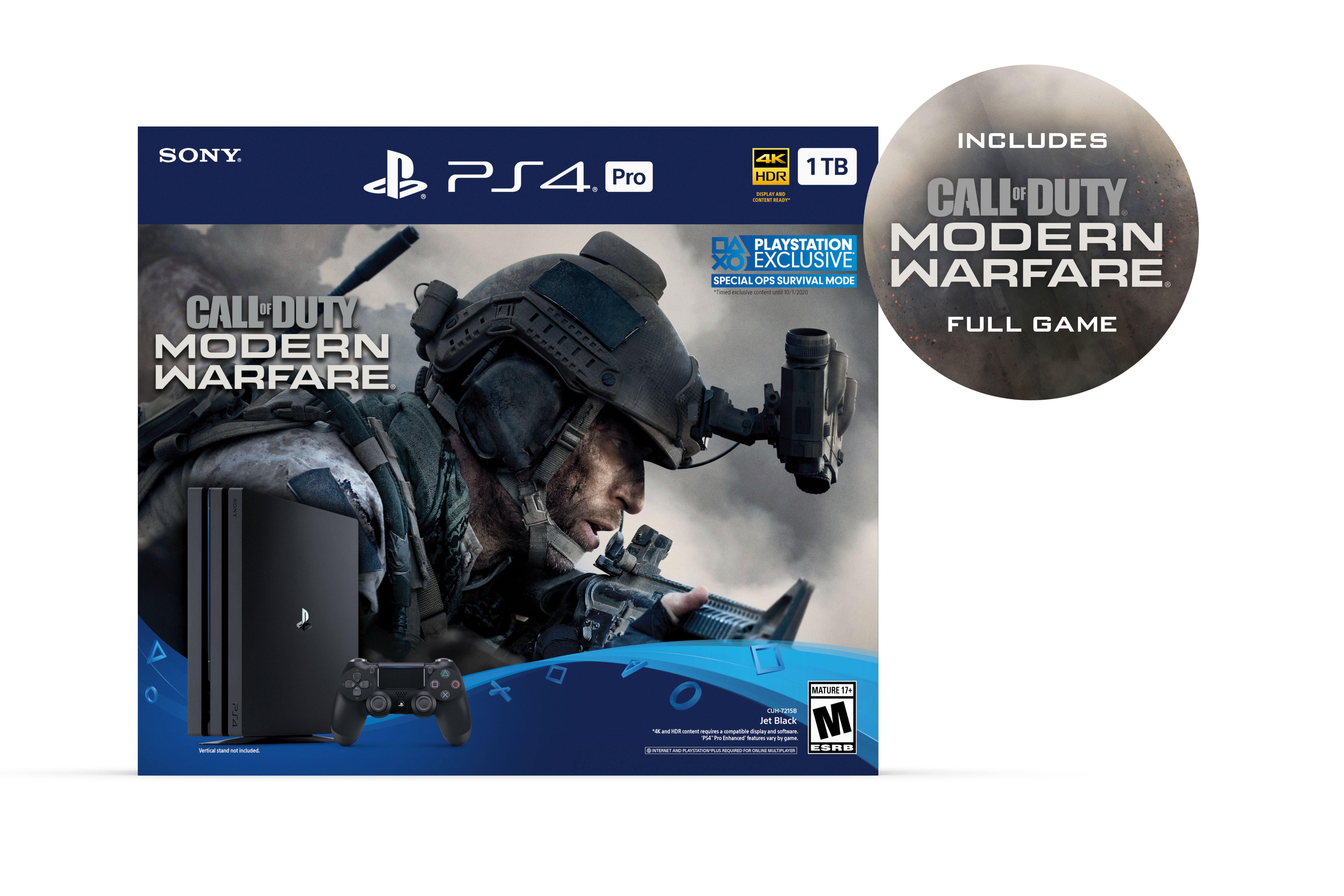 ps4 call of duty modern warfare console