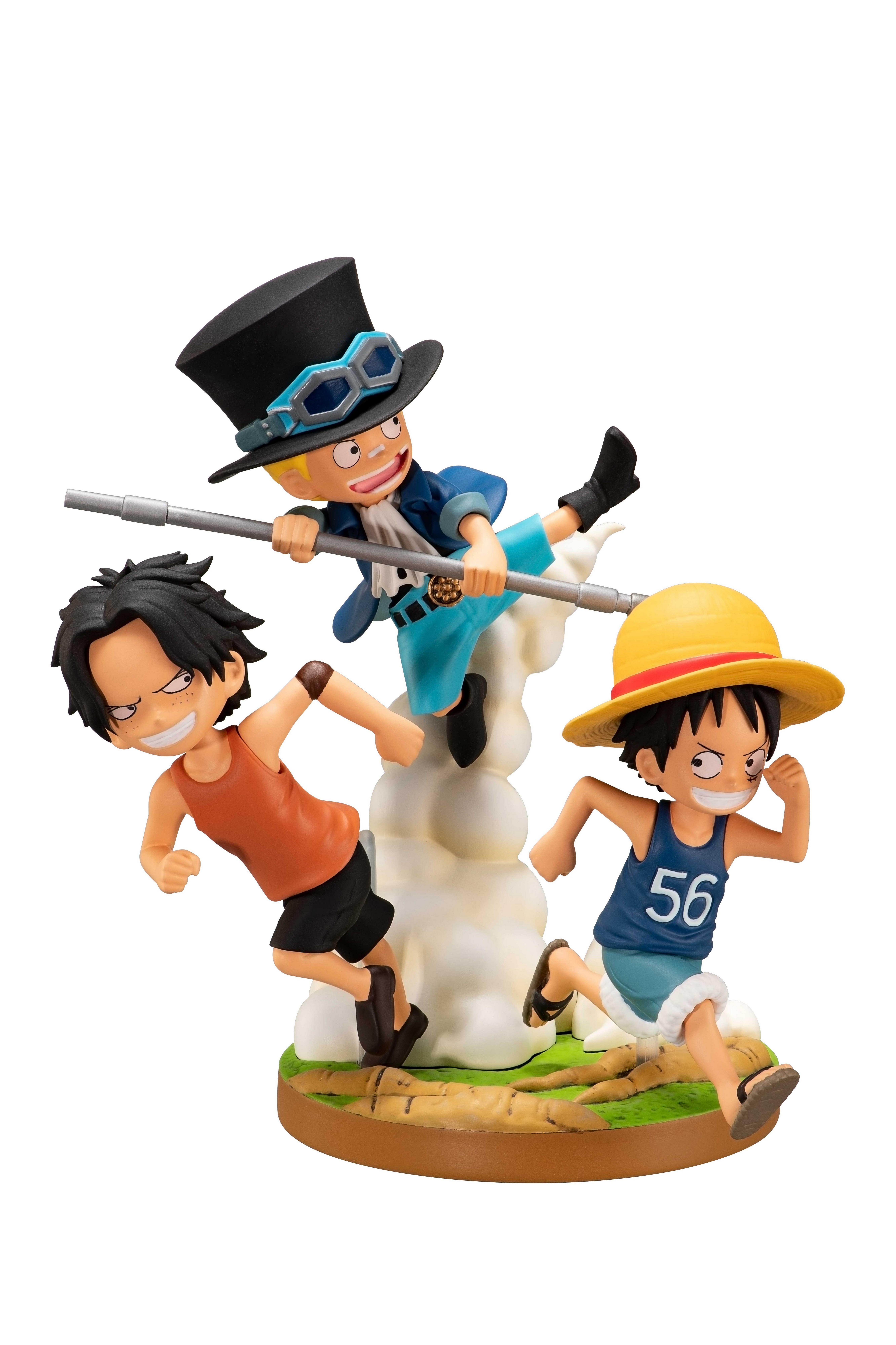 One Piece The Bond Of Three Brothers Kid Ace Luffy And Sabo The Bonds Of Brothers Ichiban Statue Gamestop