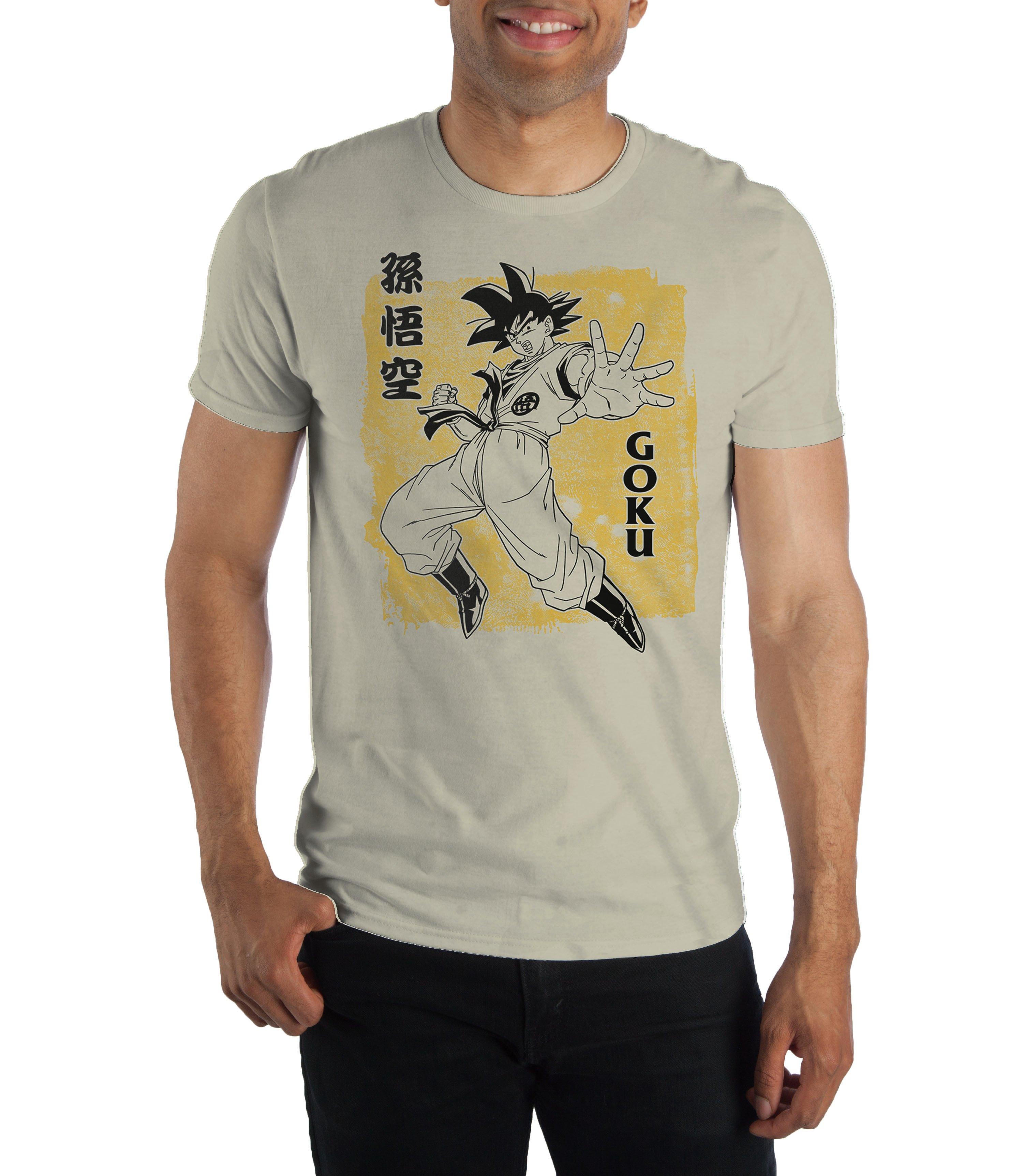 Fan Favorite Dragon Ball Z Goku Kanji T Shirt Fandom Shop - ripped goku shirt roblox