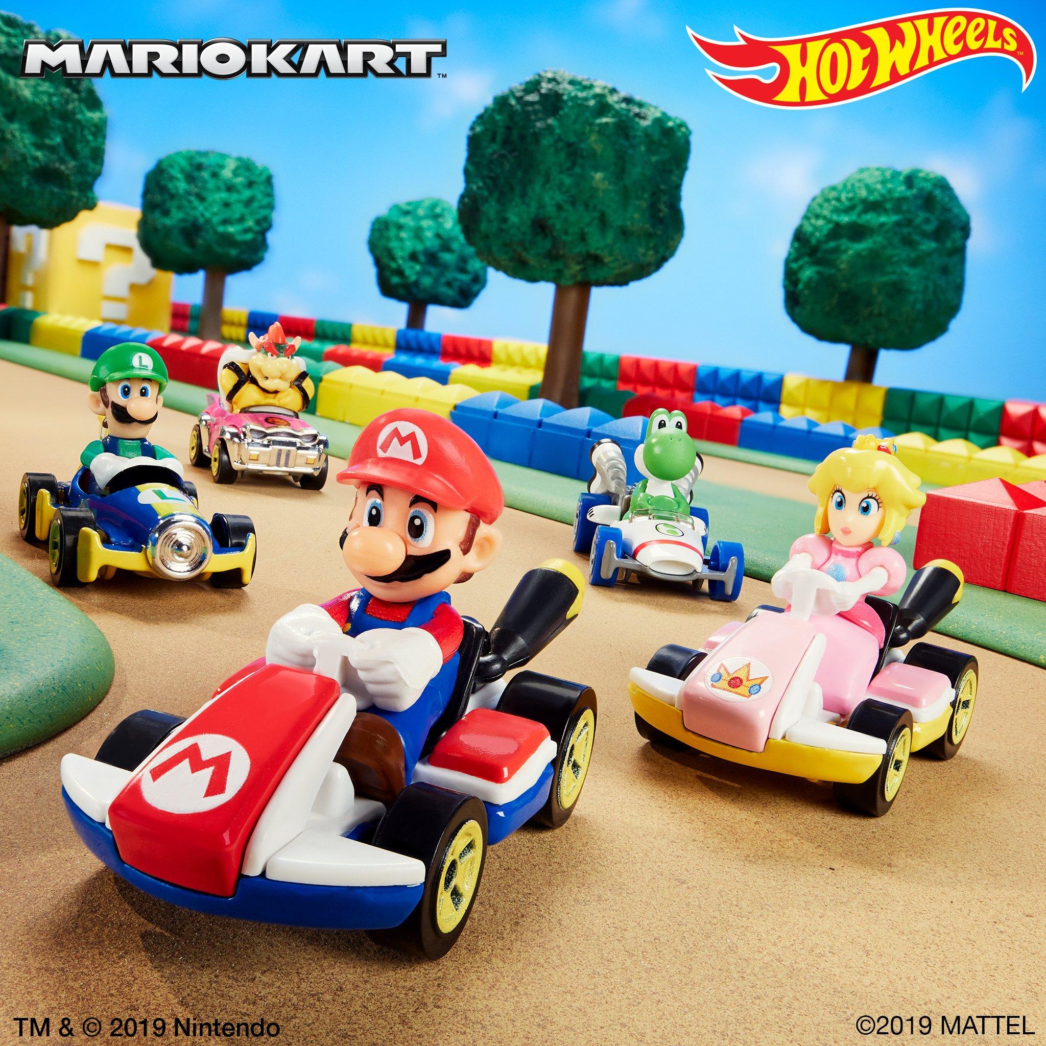 mario kart hot wheels cars