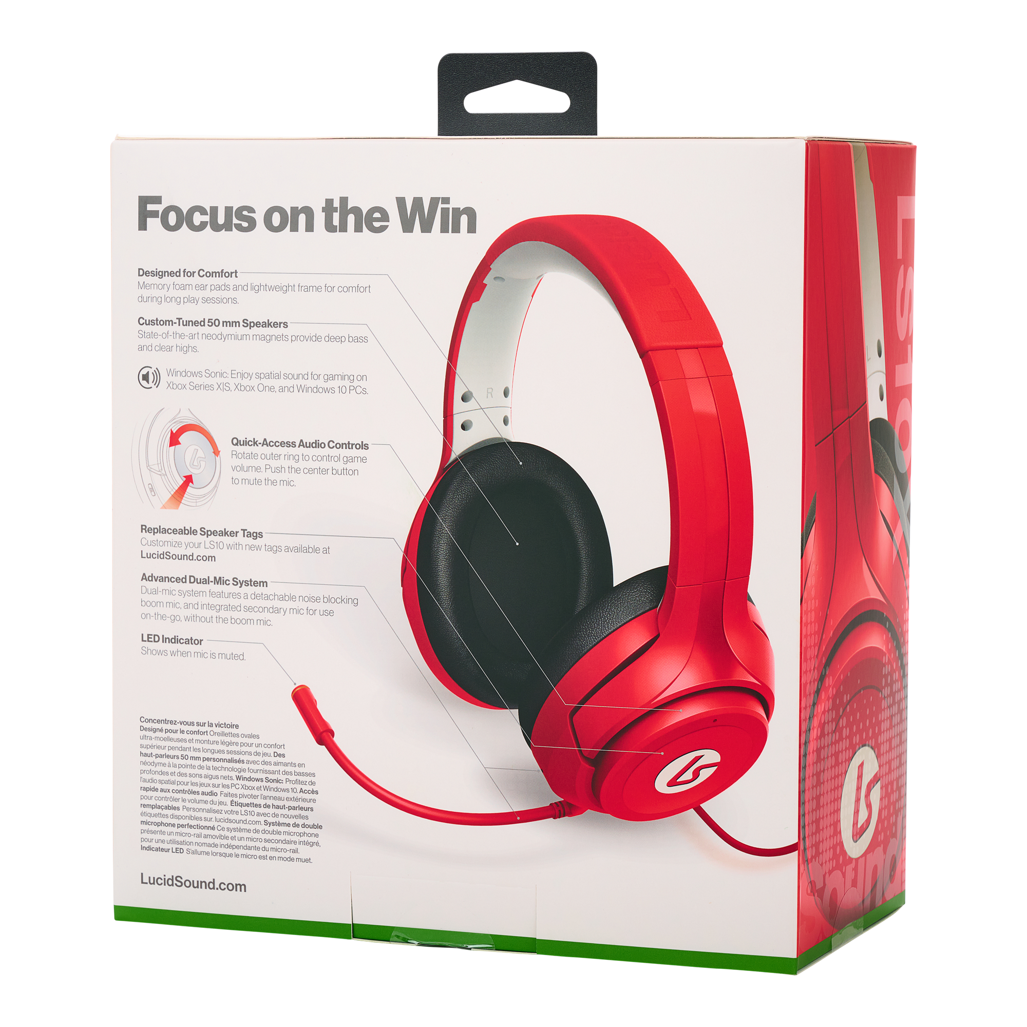 LucidSound LS10X Wired Gaming Headset for Xbox Series X/S, Xbox One, PC -  Pulse Red