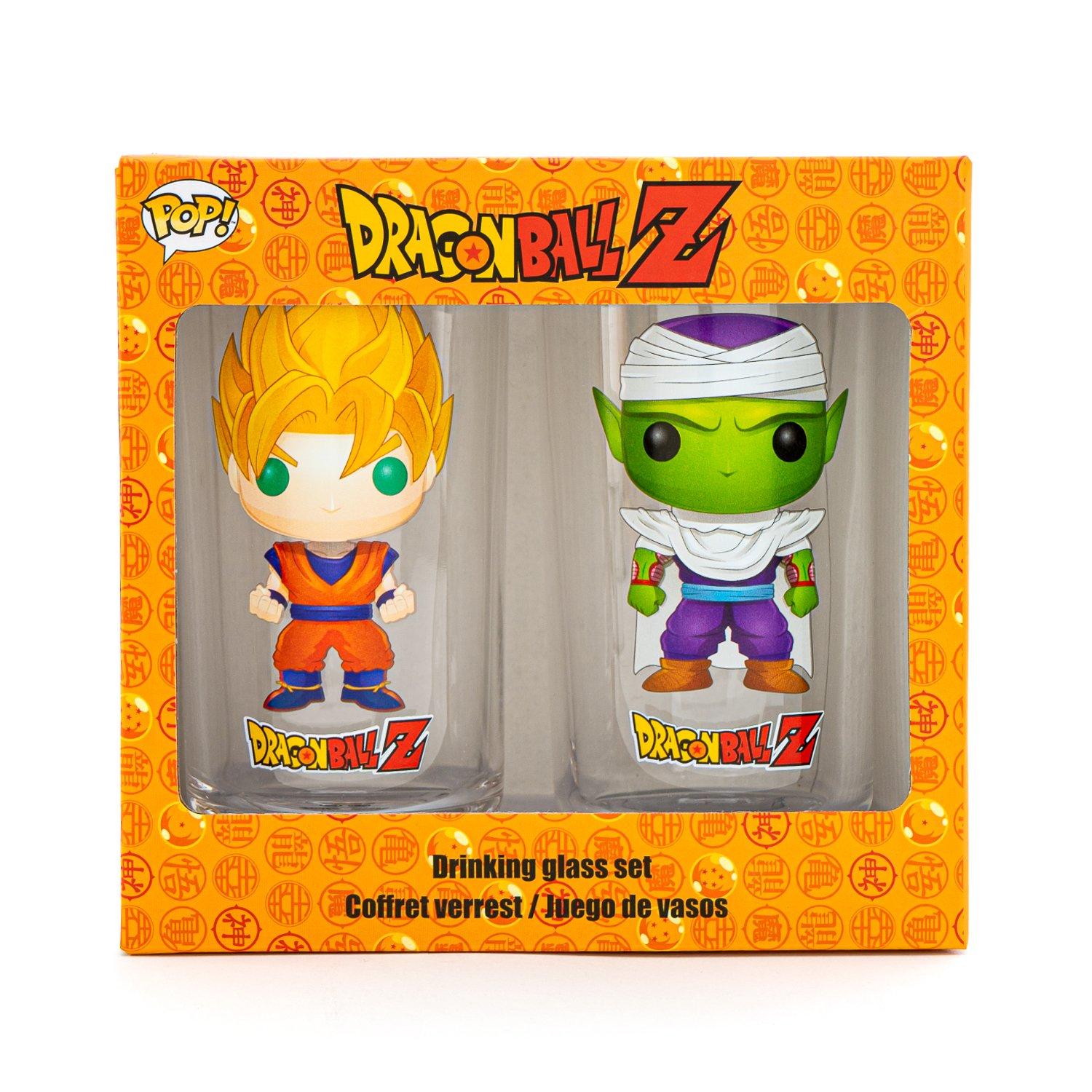 Dragon Ball Z Super Saiyan Goku And Piccolo Drinking Glass 2 Pack Gamestop