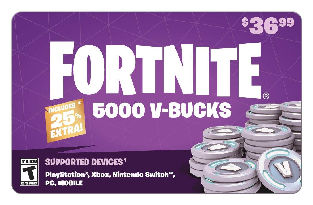 can u use a xbox gift card to buy v bucks