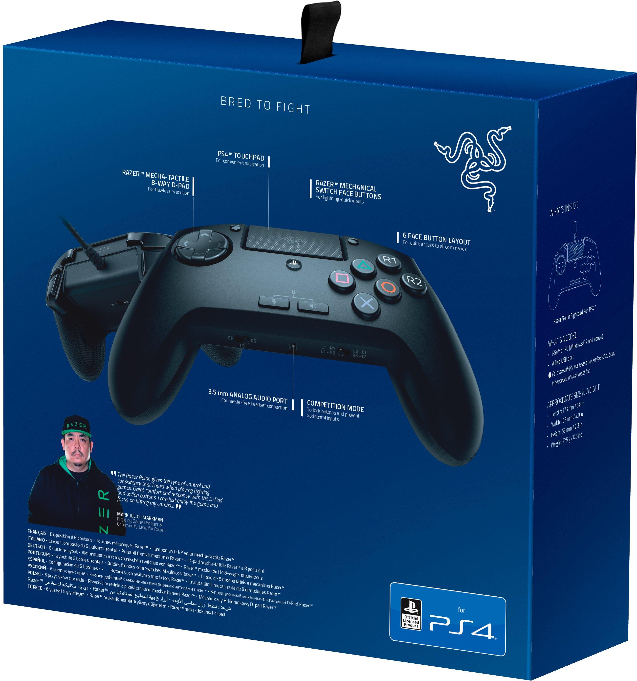 Amazon.com: Razer Raion Fightpad for PS4, PS5 Fighting Game