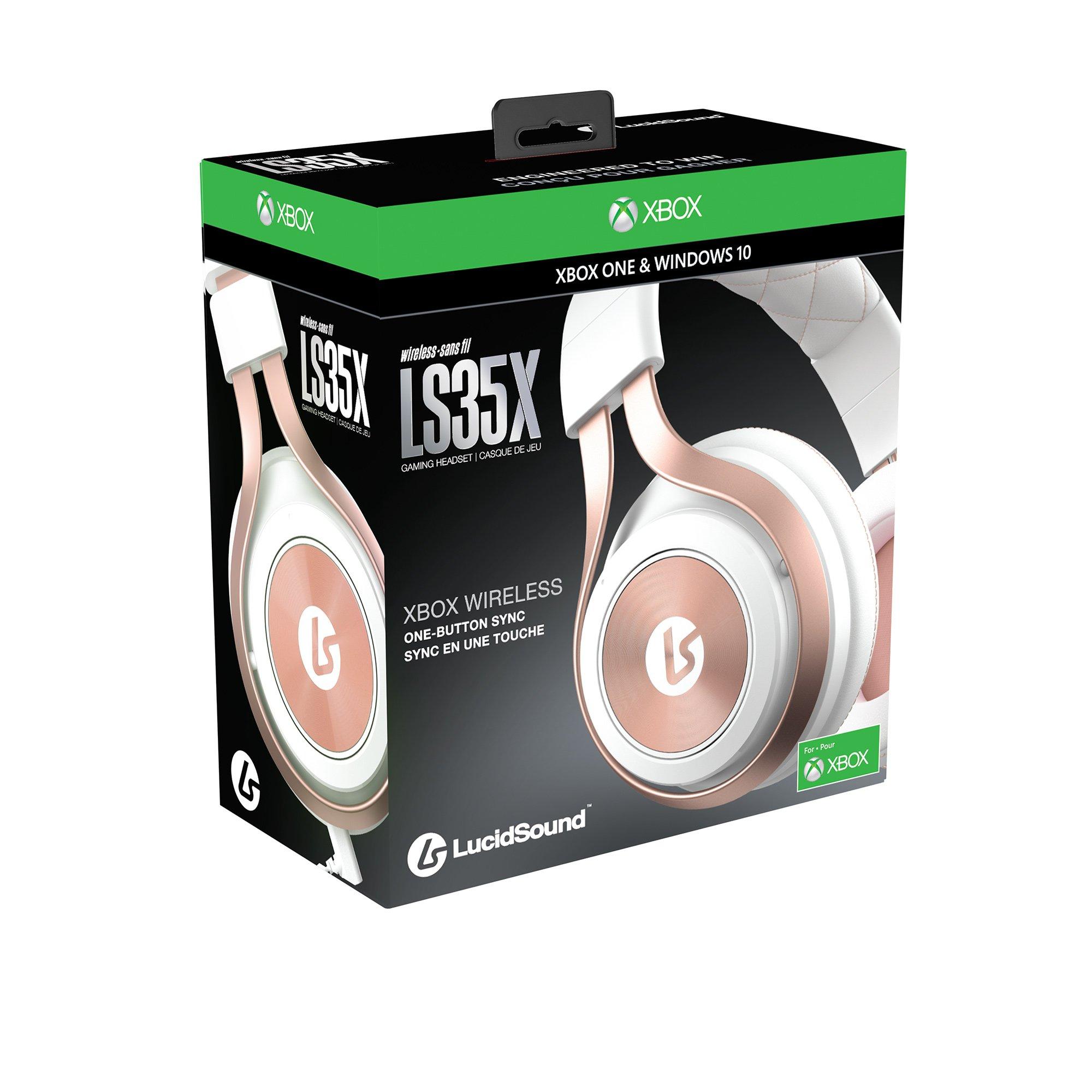 LucidSound LS35X Rose Gold Direct Connect Wireless Gaming Headset for Xbox  One