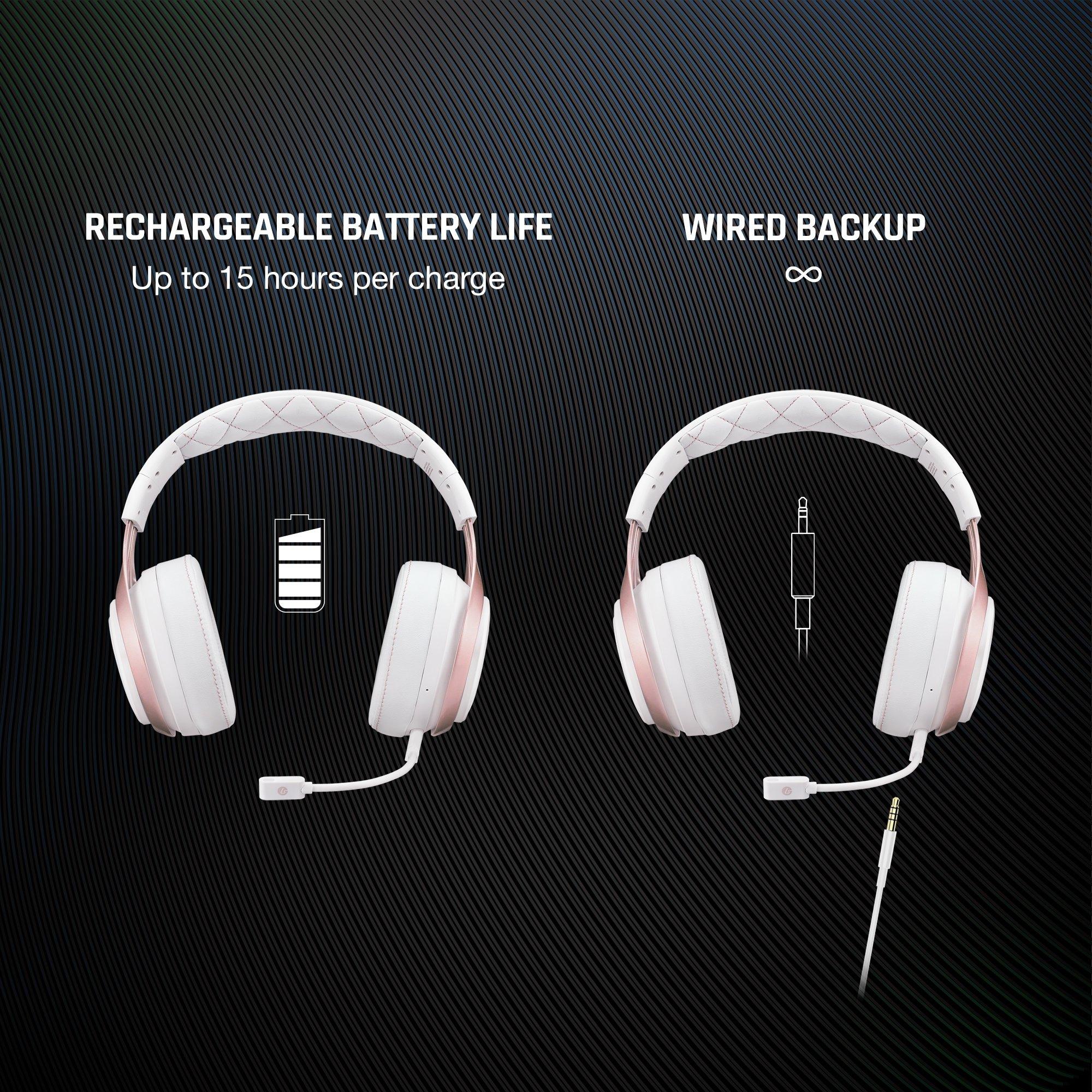 LucidSound LS35X Rose Gold Direct Connect Wireless Gaming Headset for Xbox  One