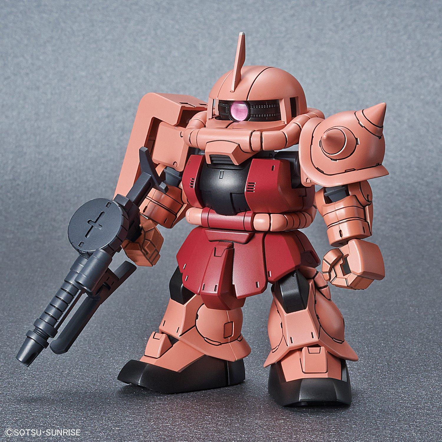 Mobile Suit Gundam MS06S ZAKU II Super Deformed Gundam Cross