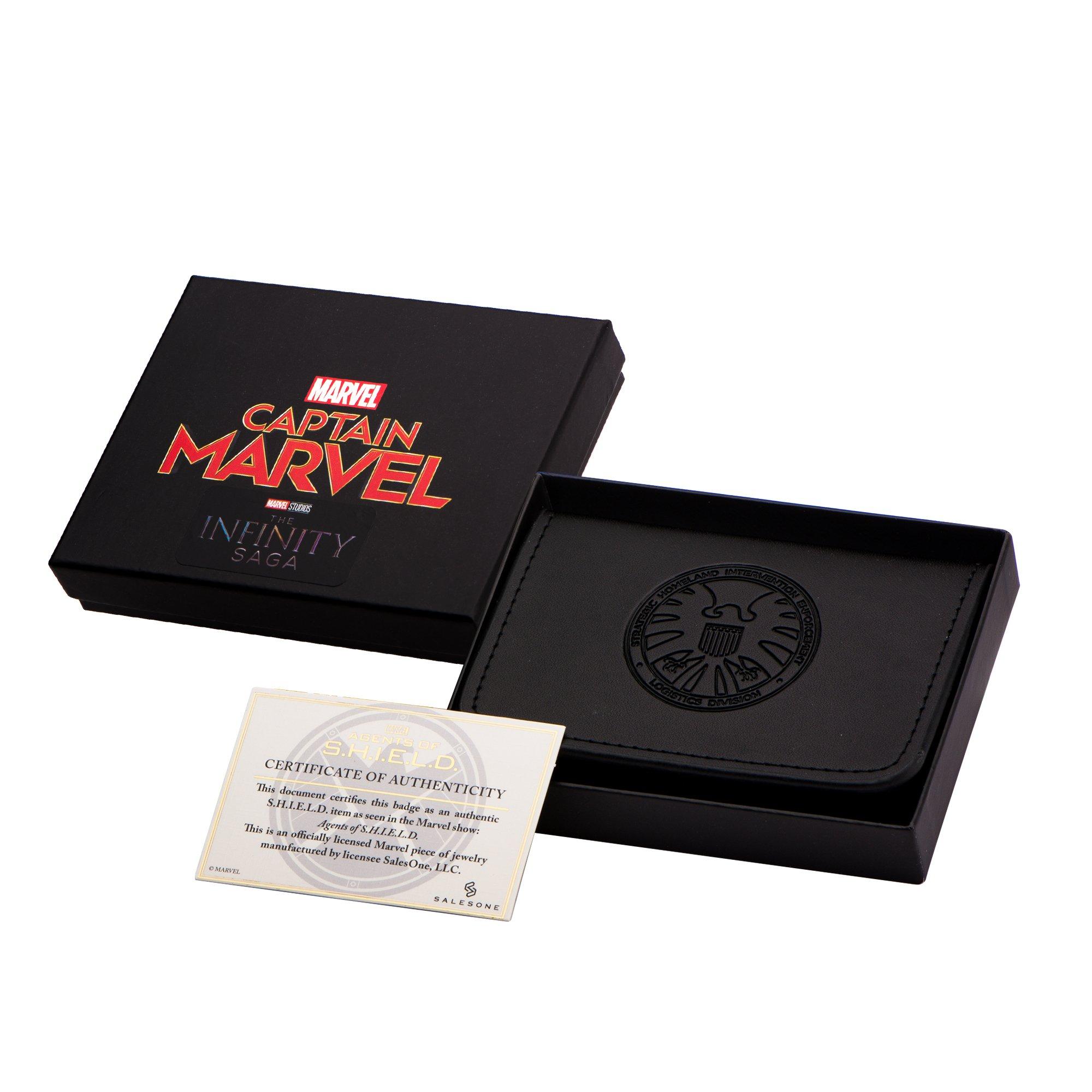 list item 5 of 6 Captain Marvel S.H.I.E.L.D Badge Wallet