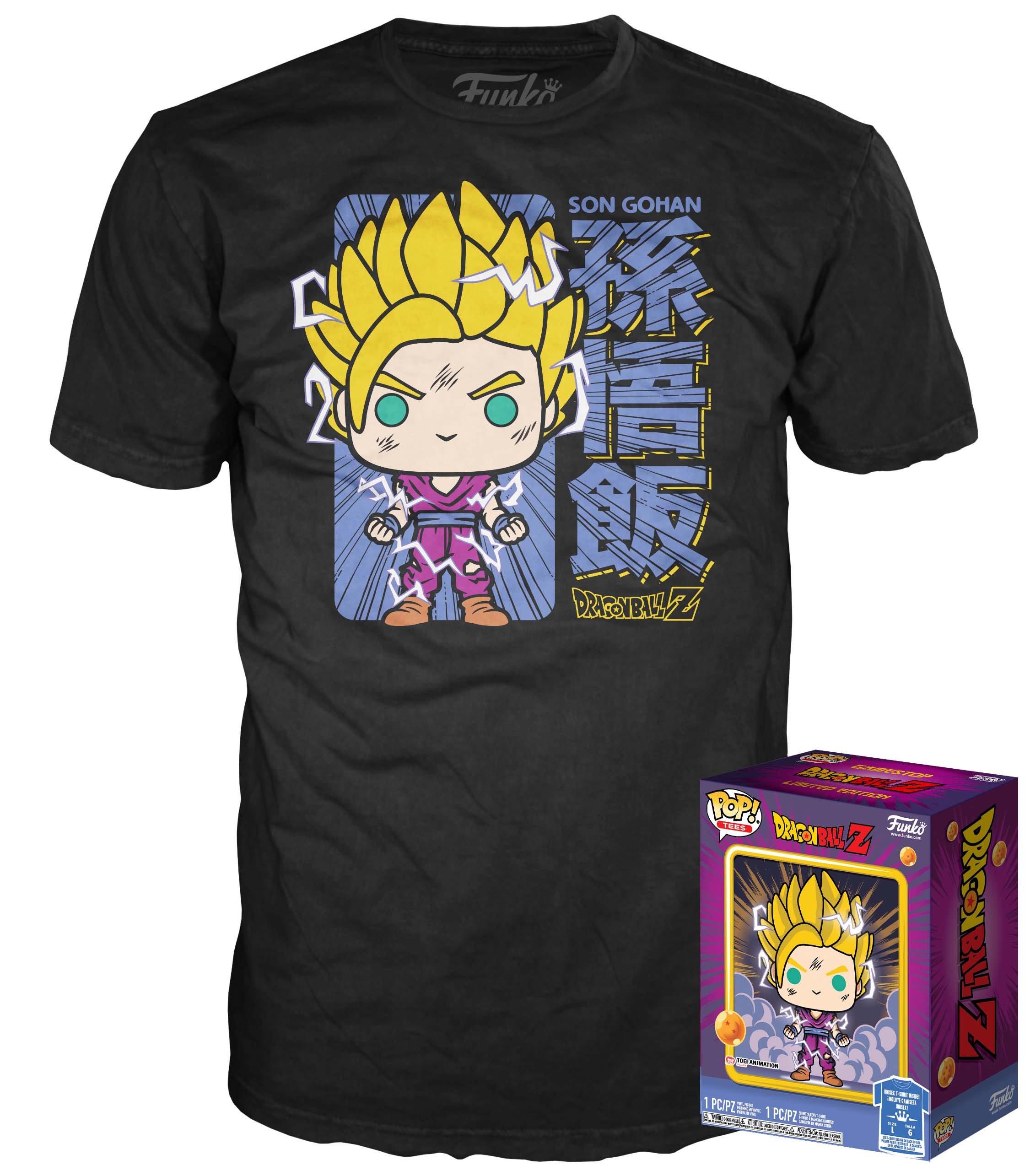 Funko Pop And Tee Dragon Ball Z Super Saiyan 2 Gohan T Shirt Gamestop