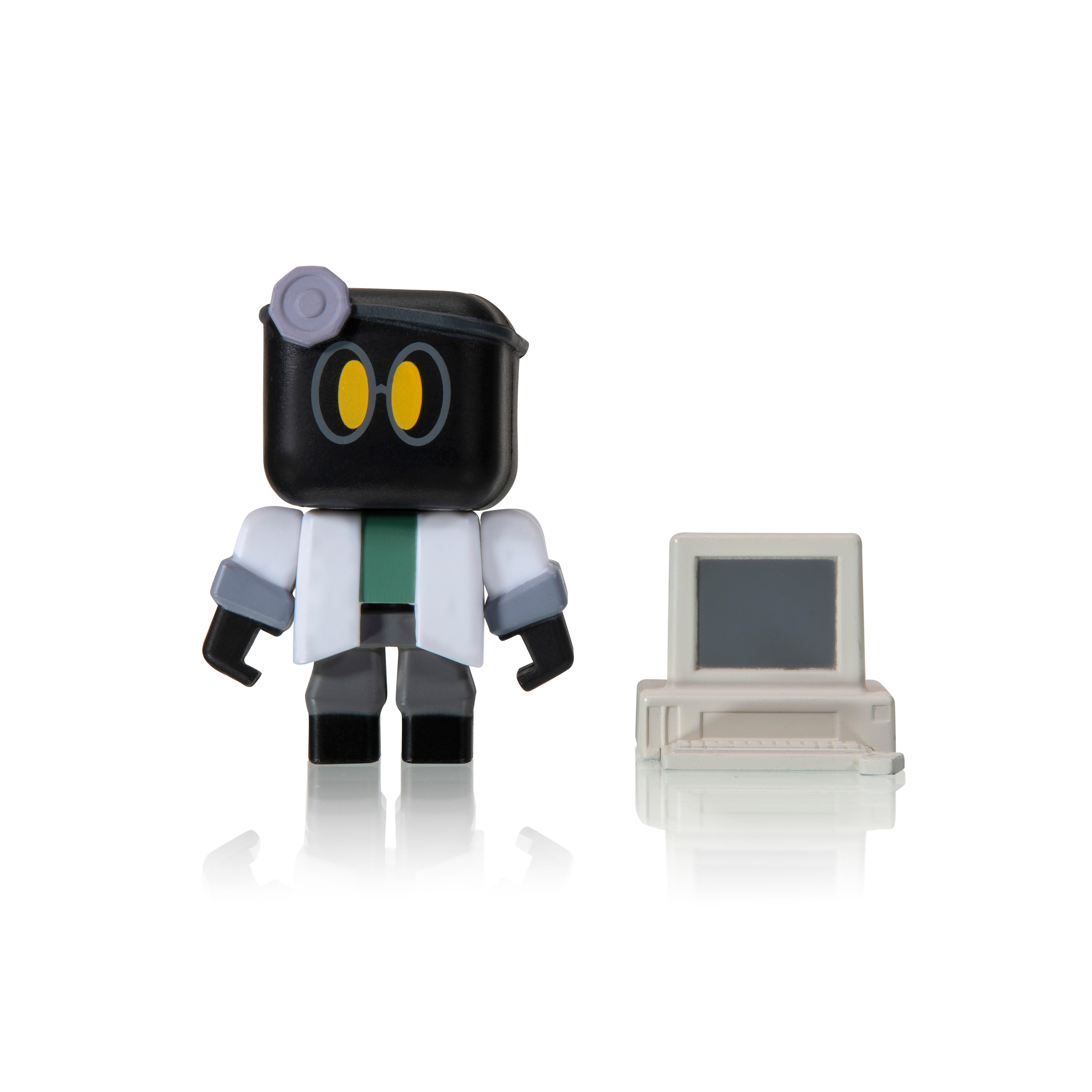 Roblox Action Collection Series 8 Mystery Figure Includes 1 Figure And Exclusive Virtual Item Gamestop - cardboard robot shirt on roblox id