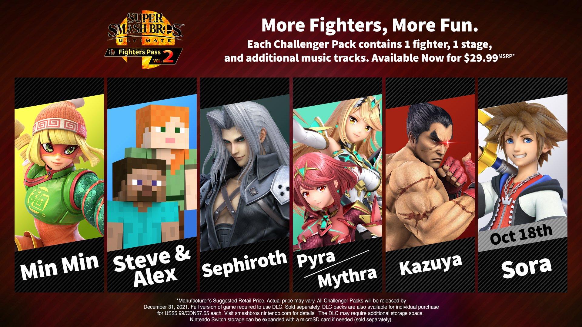 Super Smash Bros. Ultimate Fighters Pass Volume 2 DLC - Nintendo Switch