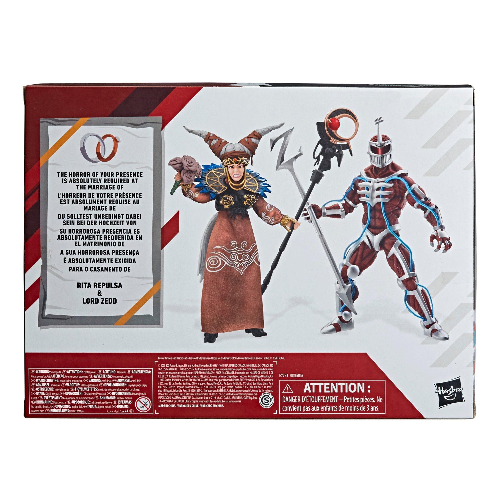 list item 8 of 8 Hasbro Mighty Morphin Power Rangers Lord Zedd and Rita Repulsa Lightning Collection 2 Pack 6-in Action Figure