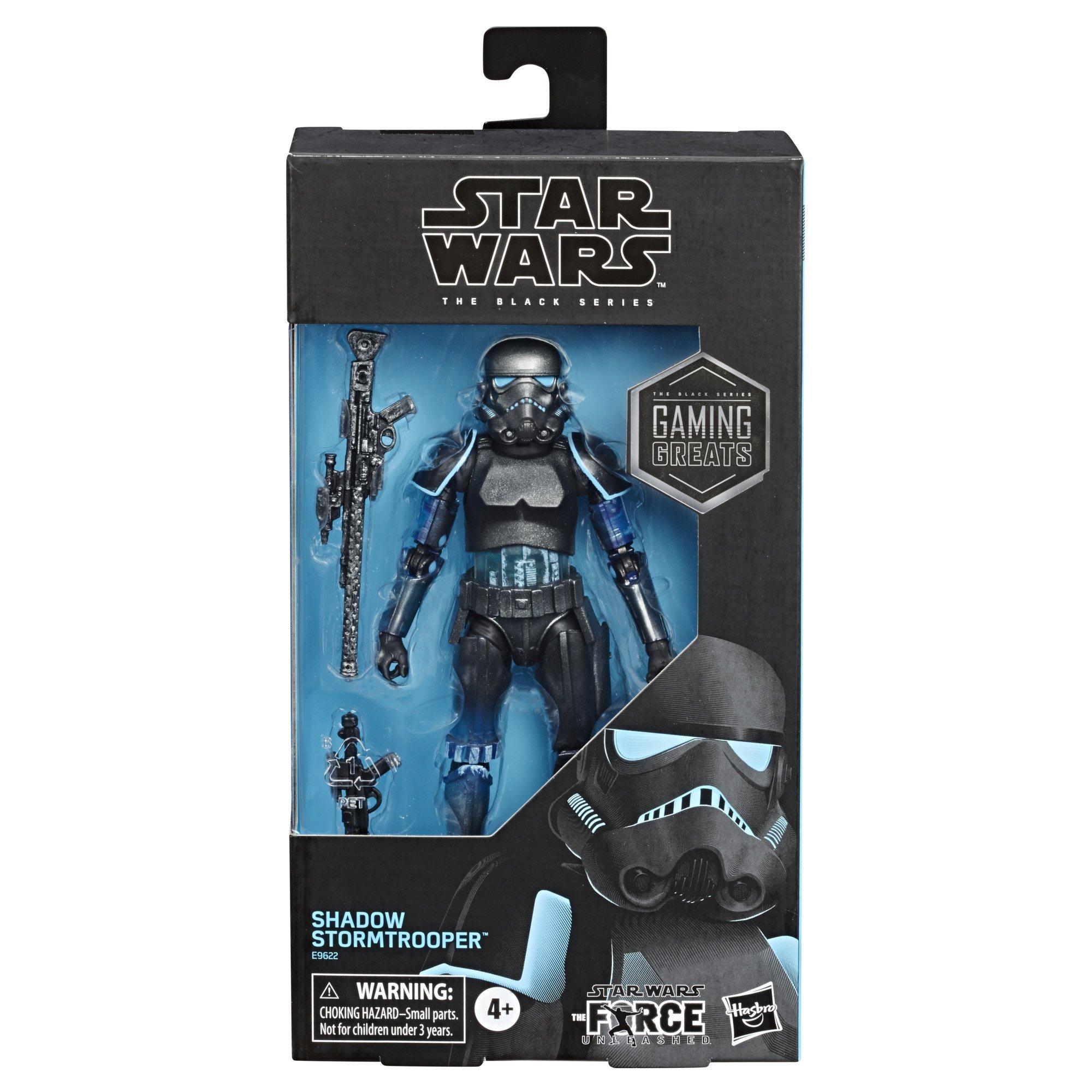 Hasbro Star Wars The Force Unleashed Shadow Stormtrooper Black Series Action Figure" for sale online 