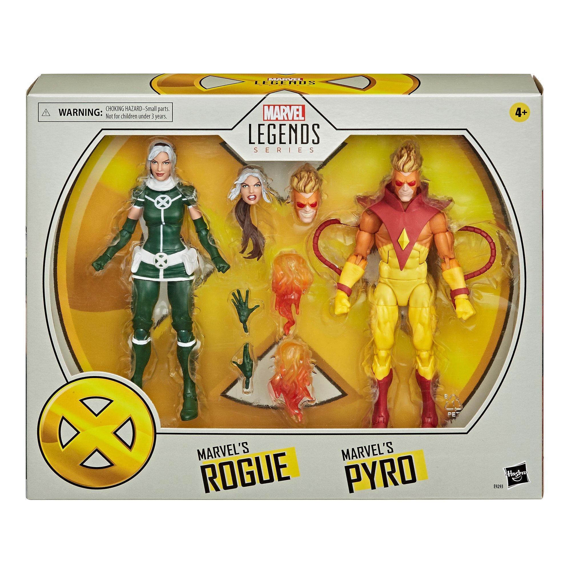 Marvel Legends 6" Pyro and Rogue Two Pack X-Men New Sealed Ready 2 Ship 