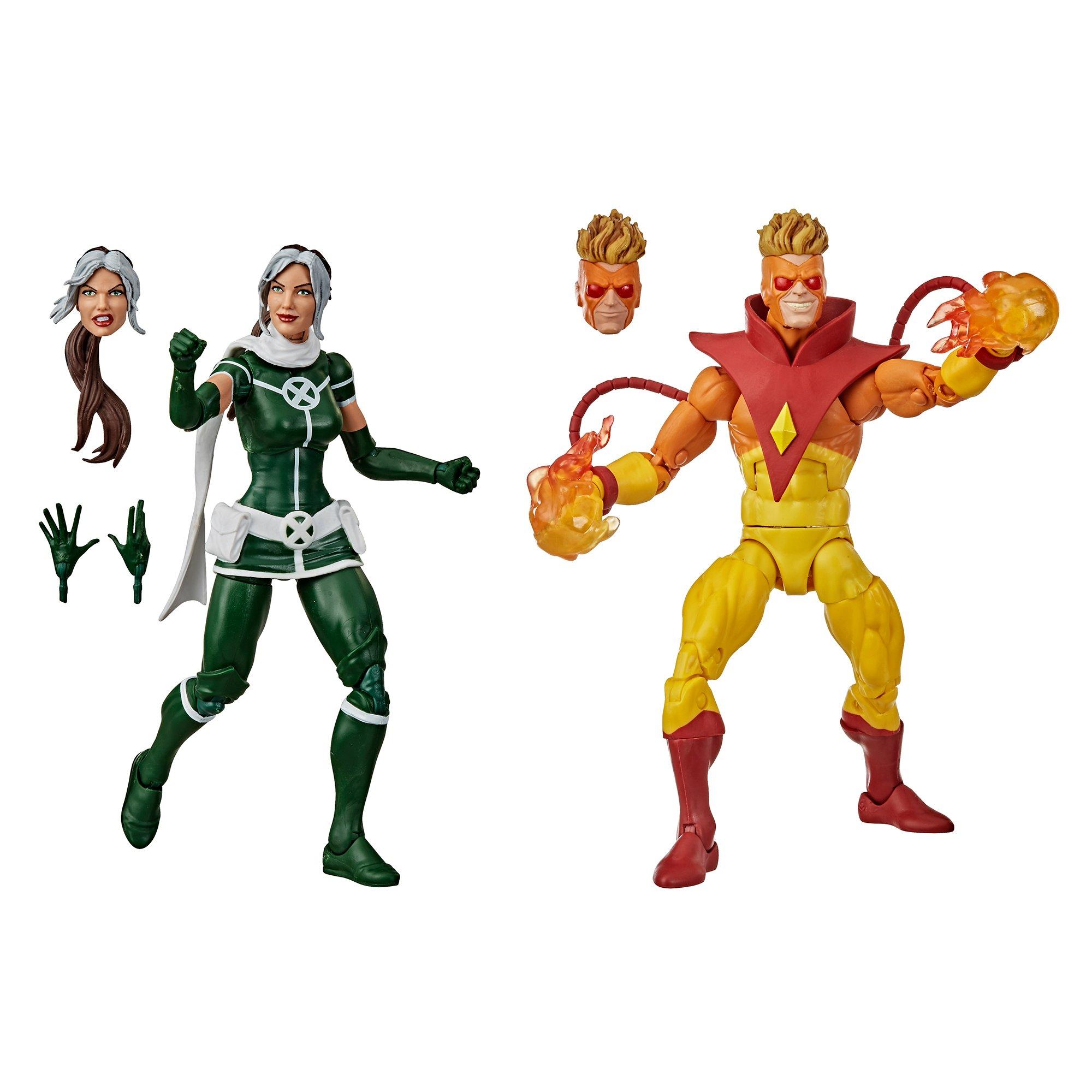 Marvel Legends Series X Men Marvel S Rogue And Pyro Action Figure 2 Pack Gamestop - roblox night of the werewolf figure multipack gamestop
