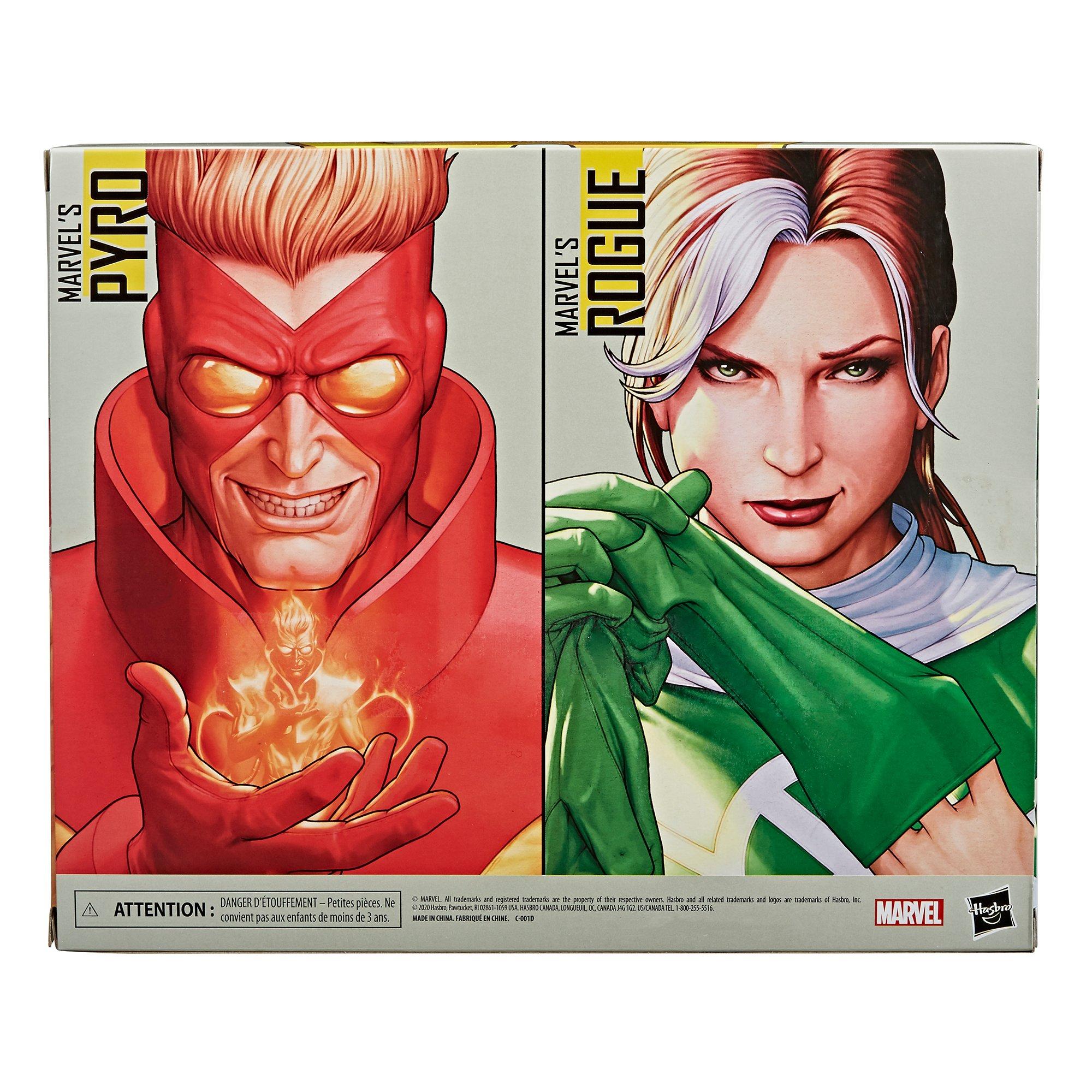 Marvel Legends 6" X-Men COMIC BOOK ROGUE PYRO ACTION FIGURE 2-PACK NEW IN STOCK 