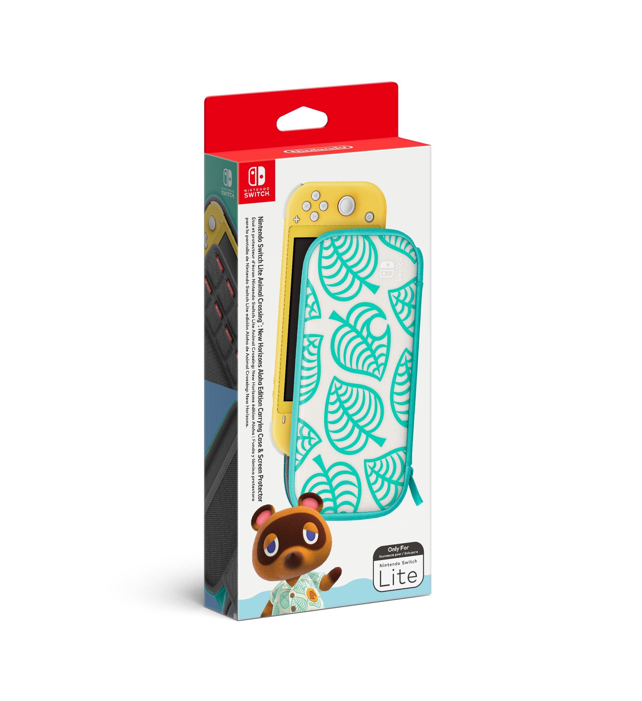 Nintendo Switch Lite Carrying Case and Screen Protector Animal Crossing:  New Horizons Aloha Edition | GameStop