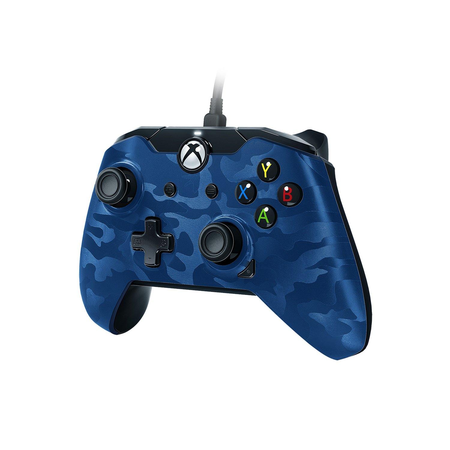 Xbox One Blue Camo Wired Controller | Xbox One | GameStop
