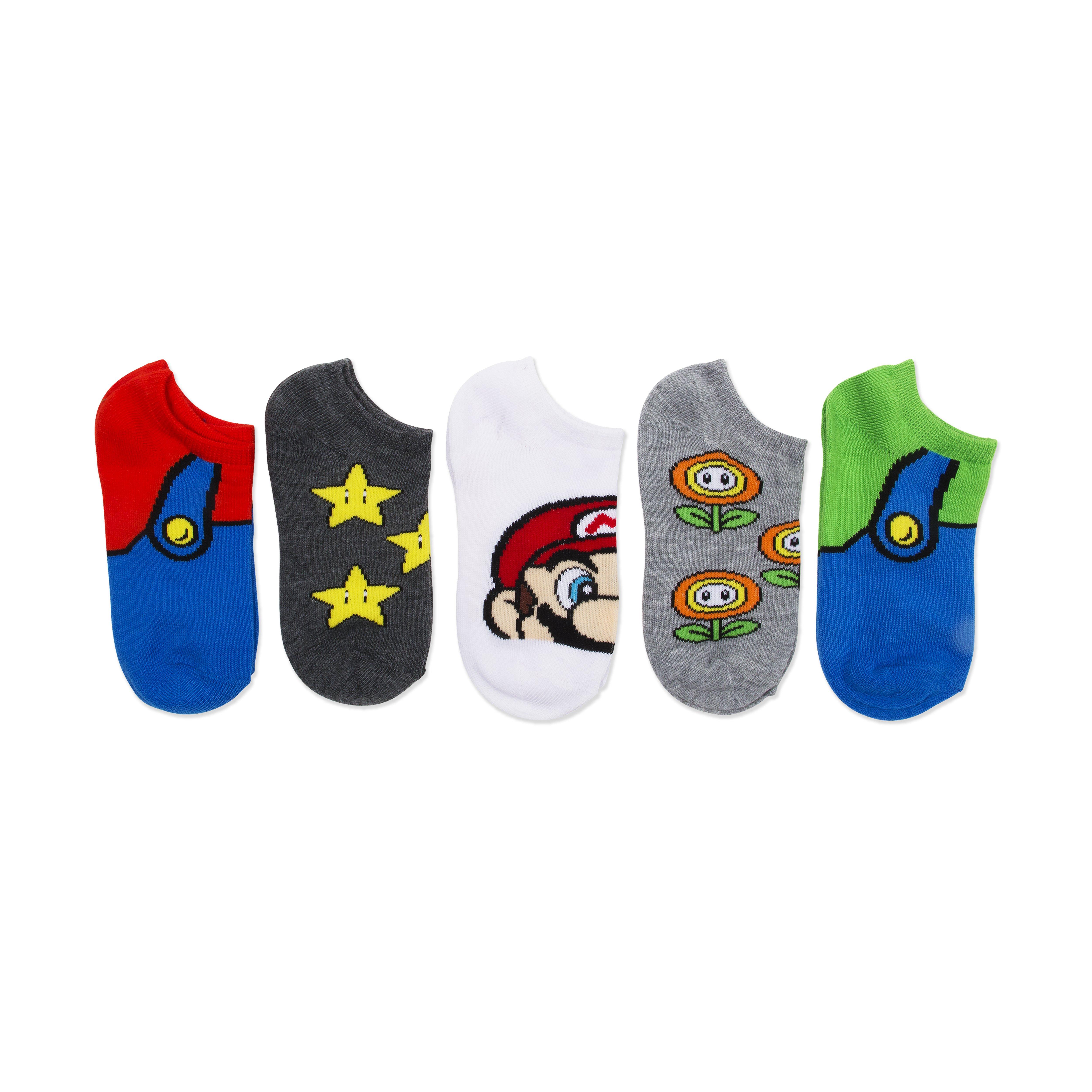 Super Mario Bros. Socks 5 Pack
