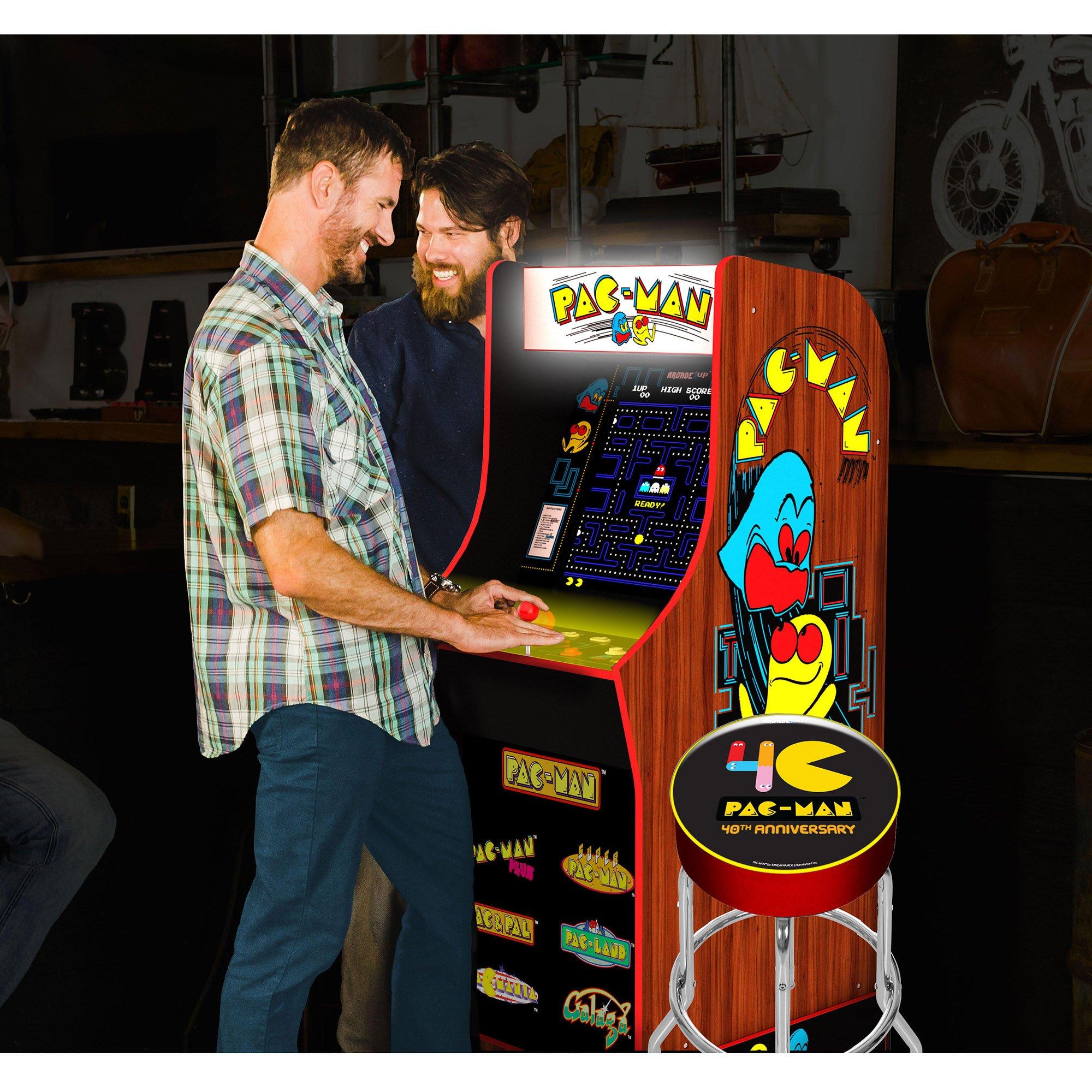 ARCADE1UP 40th Anniversary Pac-Man Special Edition Arcade Adjustable Stool