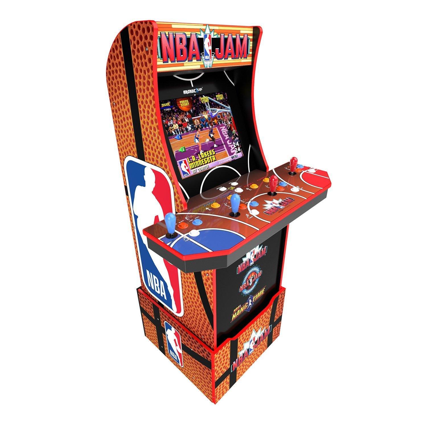 Arcade1Up NBA Jam WiFi Enabled Arcade with Riser and Stool